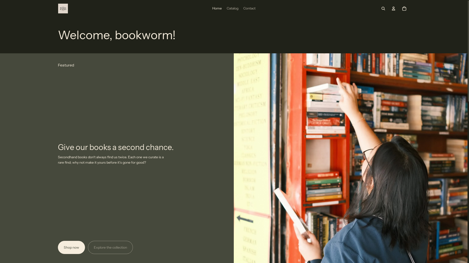 website screenshot of https://bookishsundays.com/