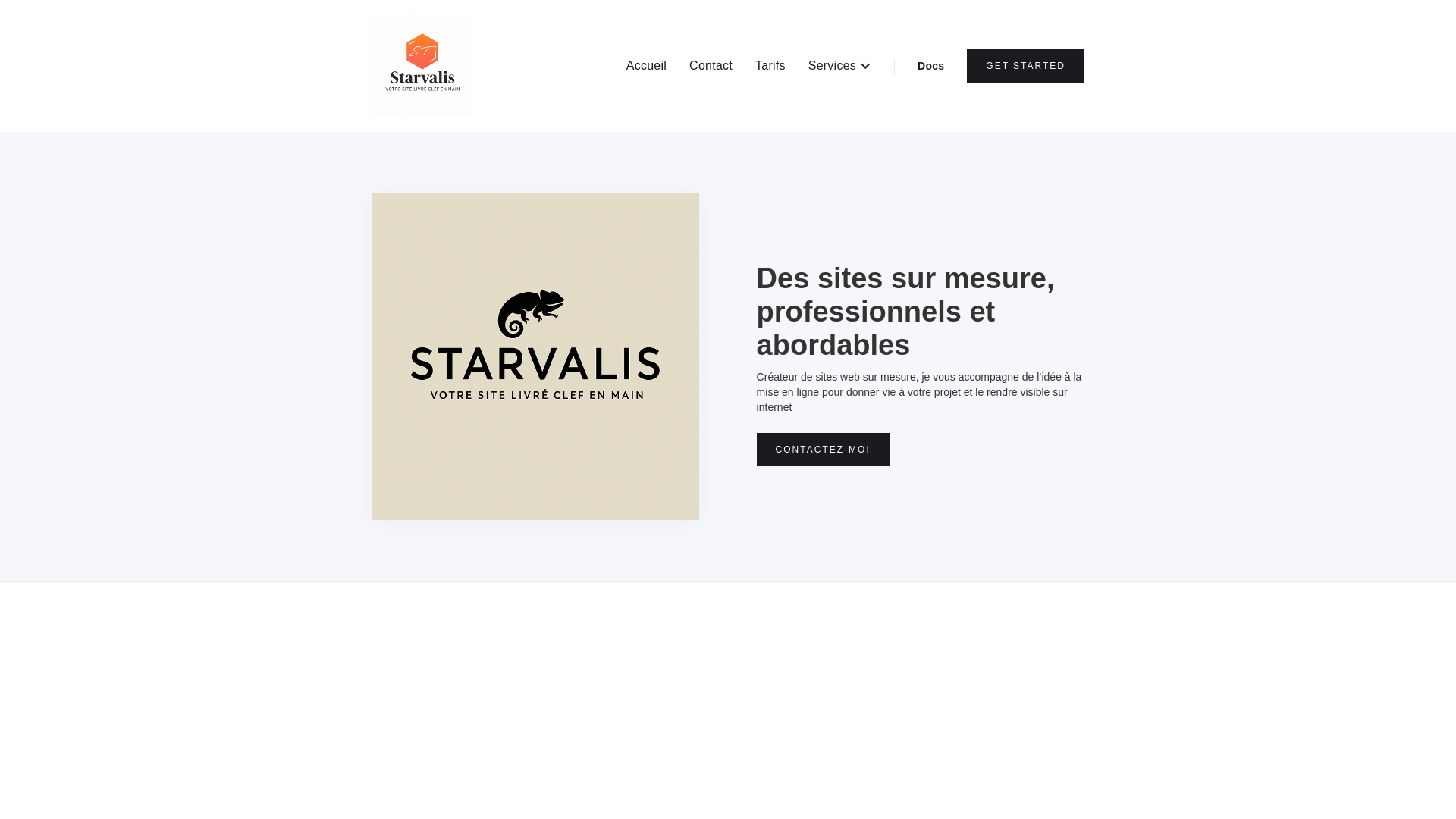 website screenshot of https://starvalis.com/