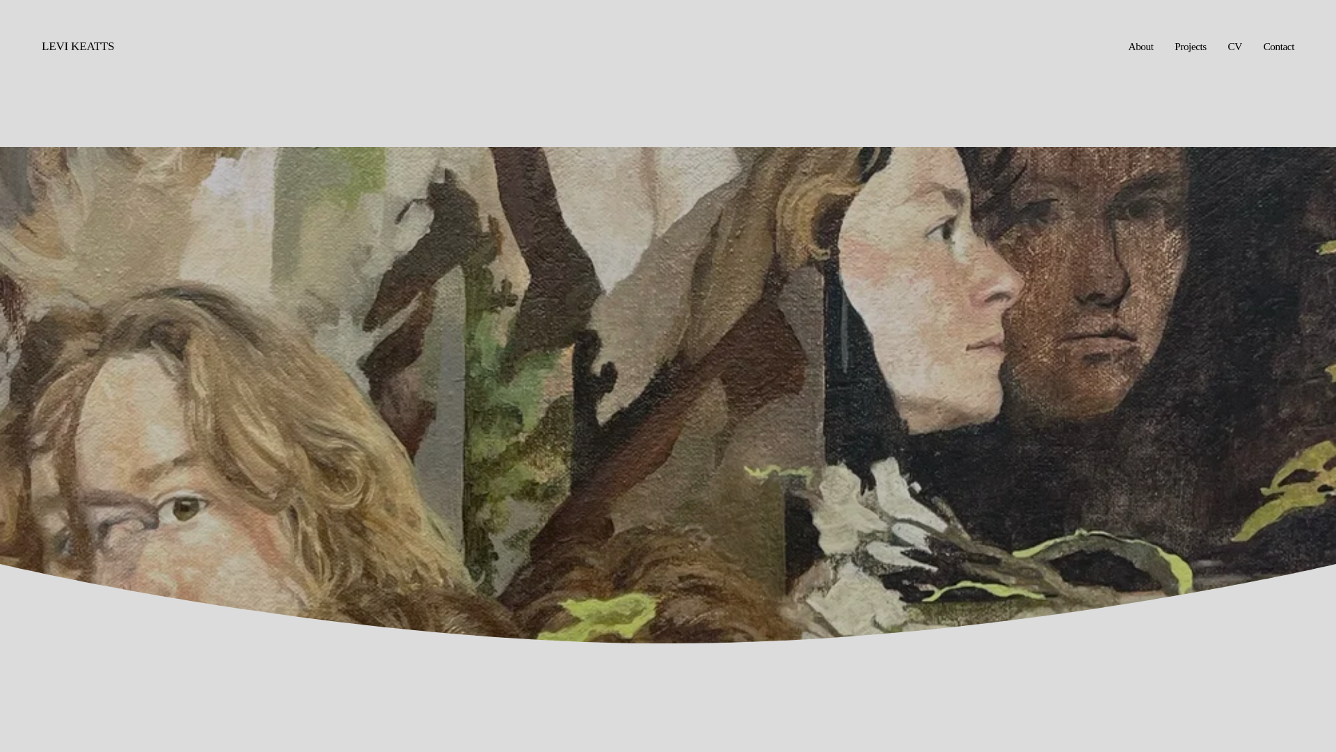 website screenshot of https://levkeattsartist.com