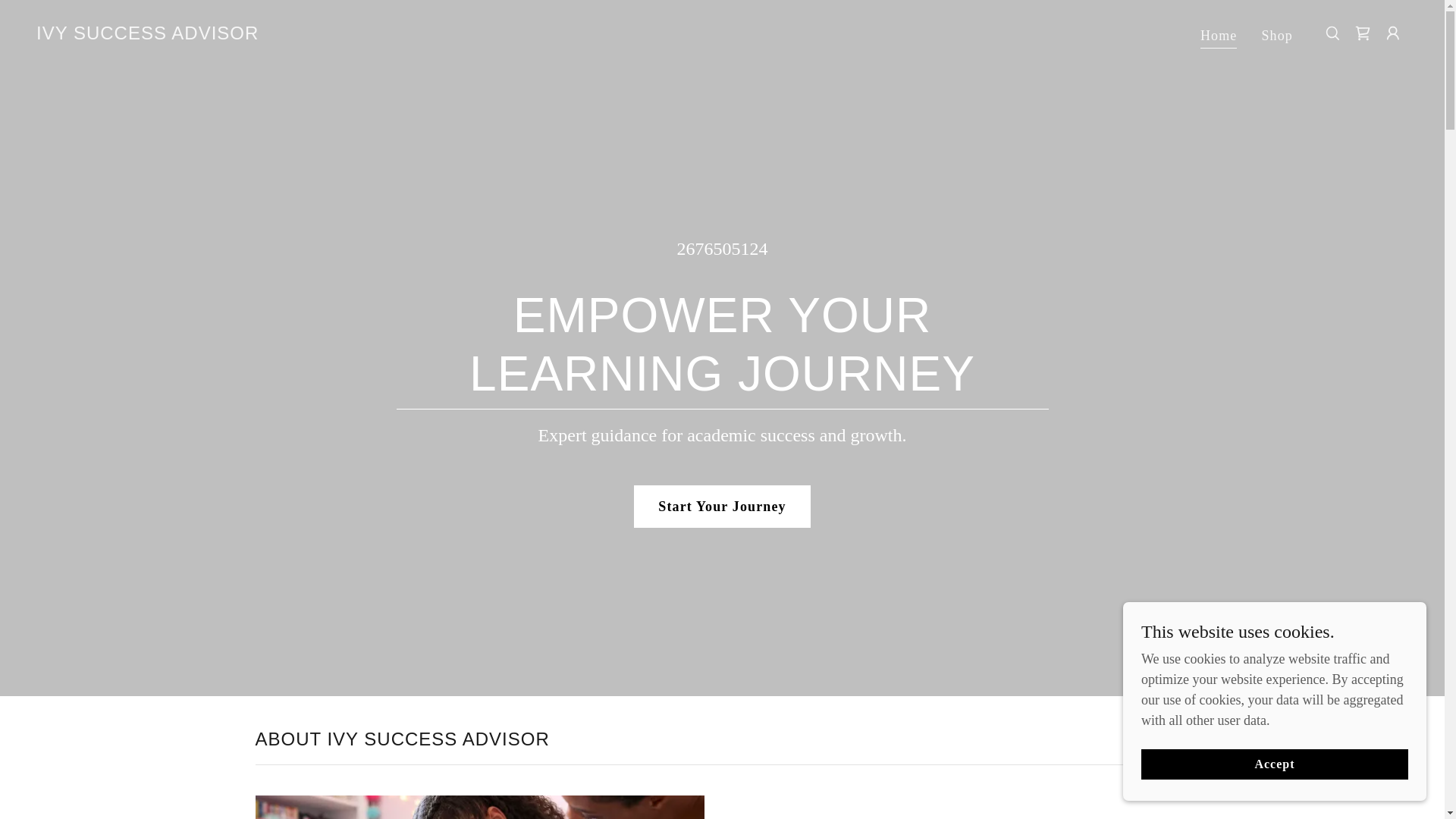 website screenshot of https://ivysuccessadvisor.com/