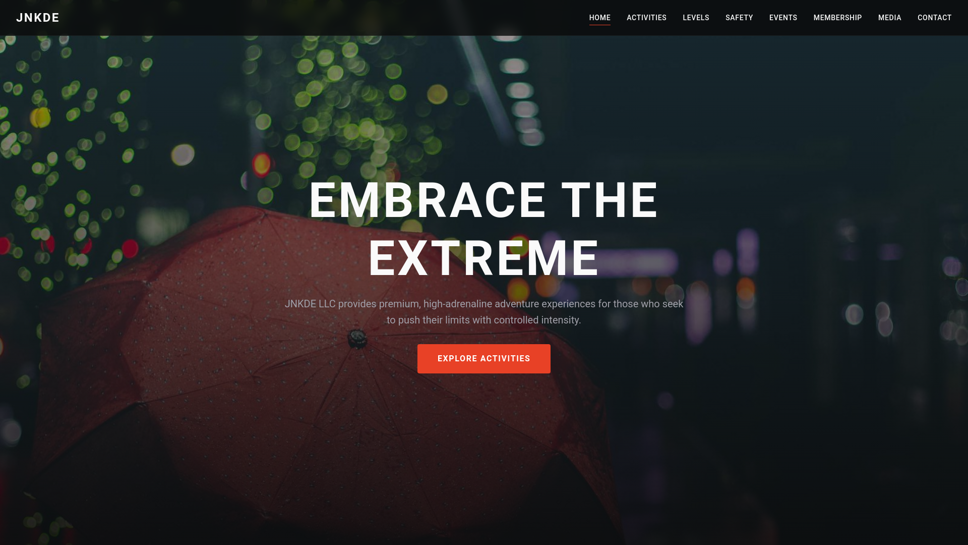 website screenshot of https://jnkdeadventure.com