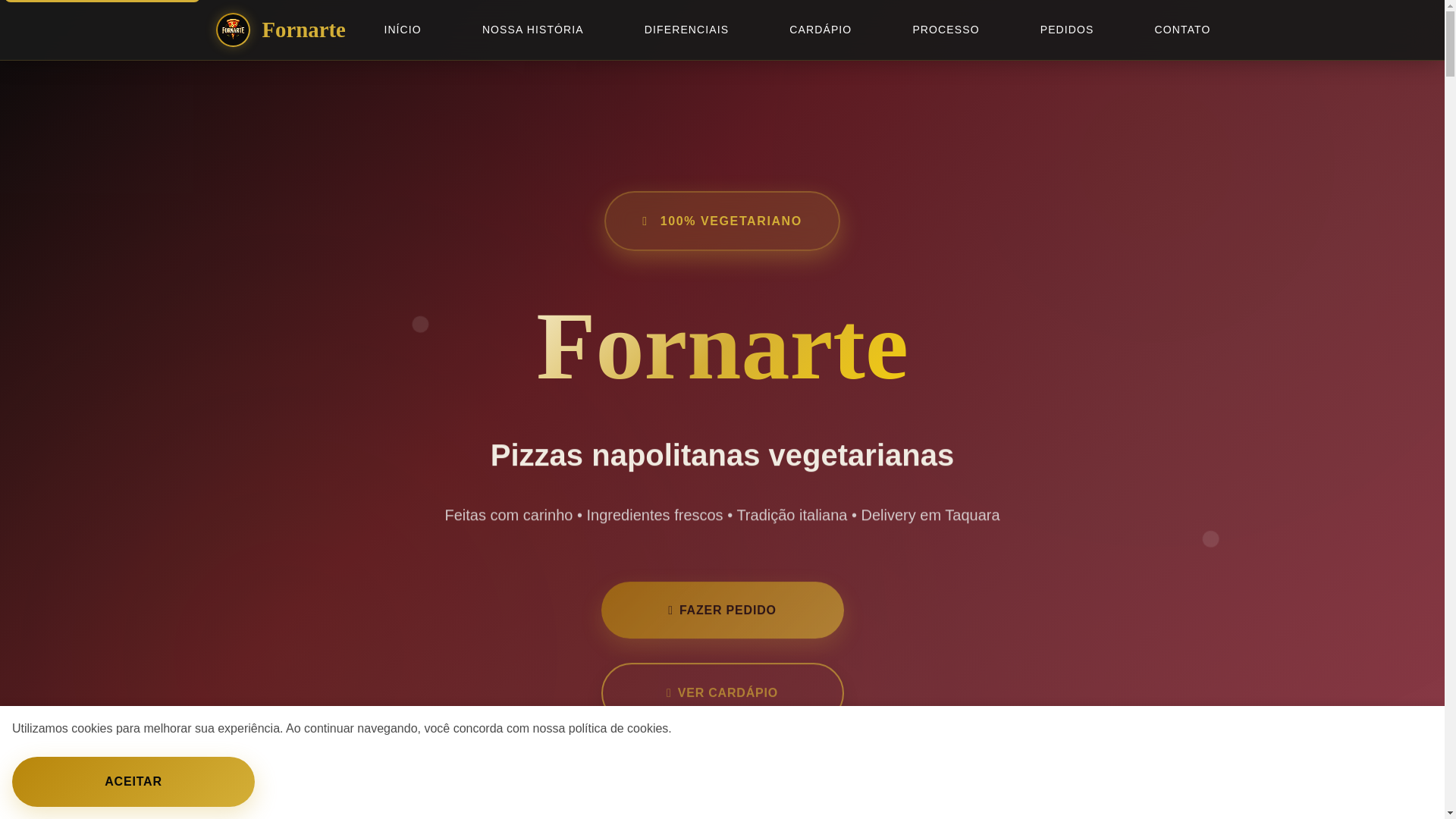 website screenshot of https://fornarte.com.br/