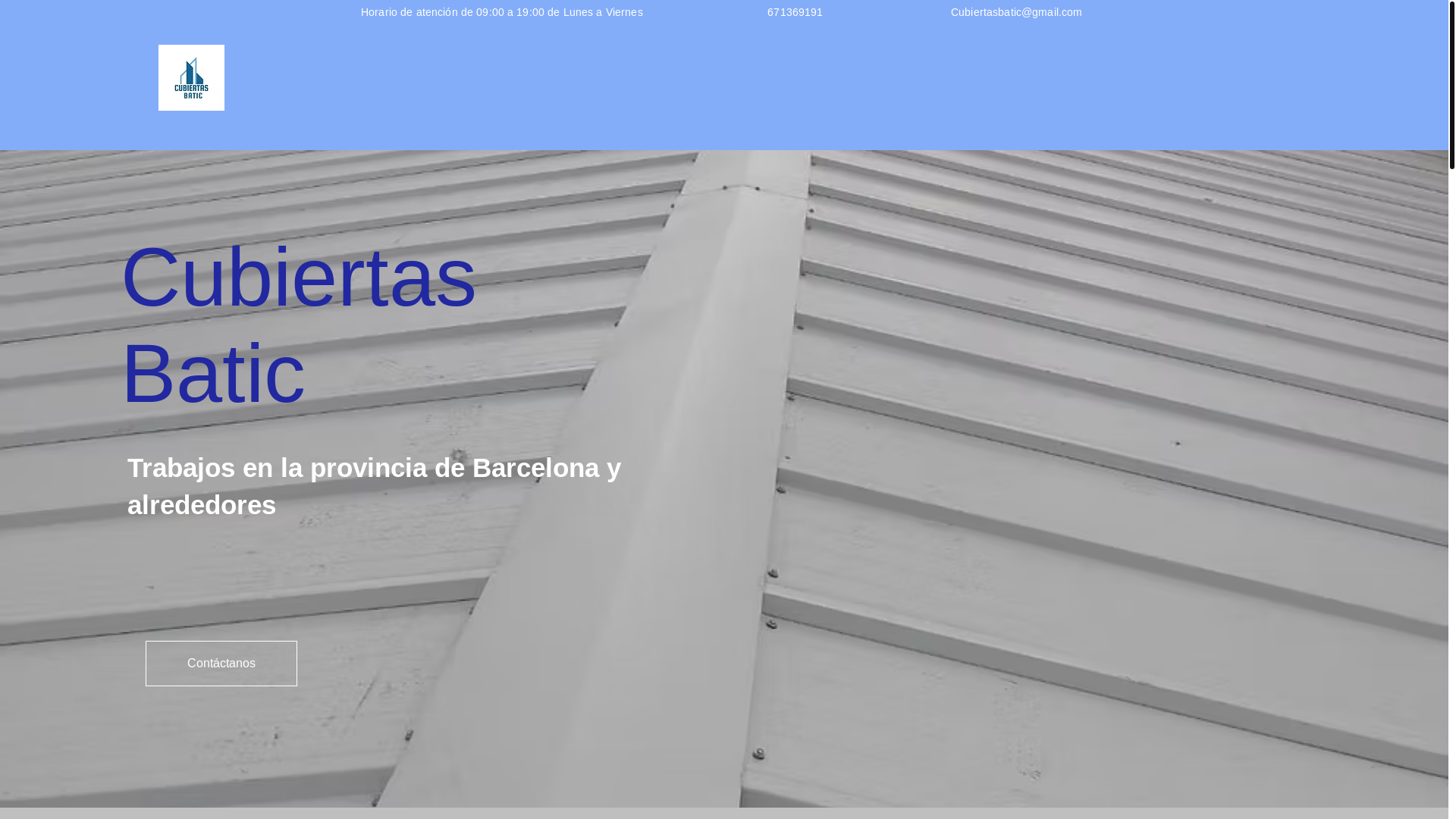 website screenshot of https://cubiertasbatic.com/