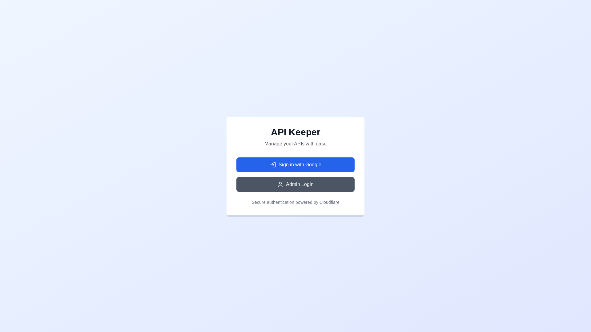 website screenshot of https://api-keeper-frontend.pages.dev/