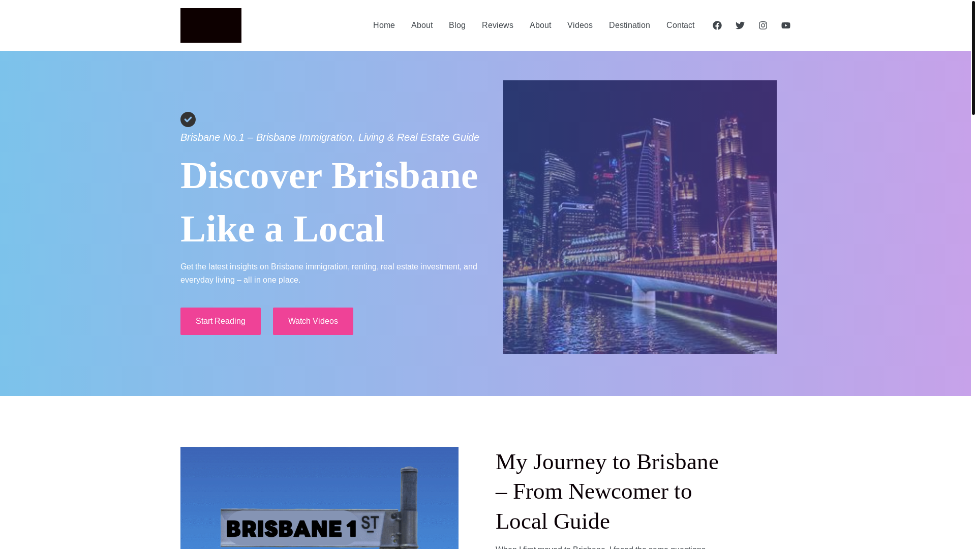 website screenshot of https://brisbane1street.com/