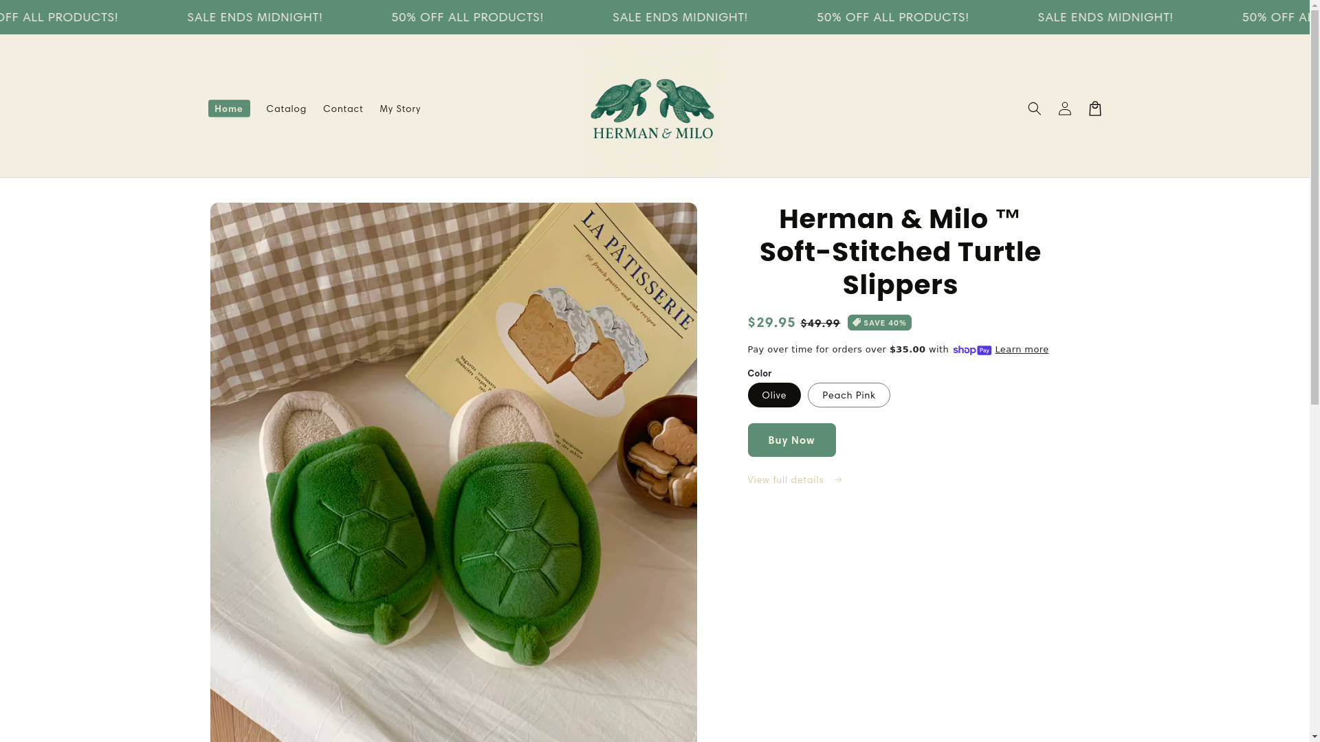 website screenshot of https://hermanandmilo.com/
