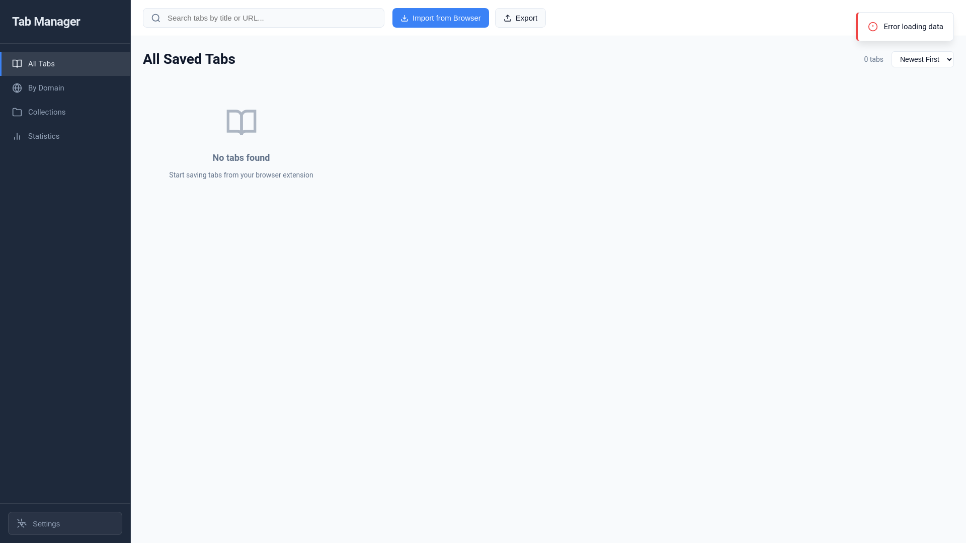 website screenshot of https://bookmarks-web-frontend.pages.dev/