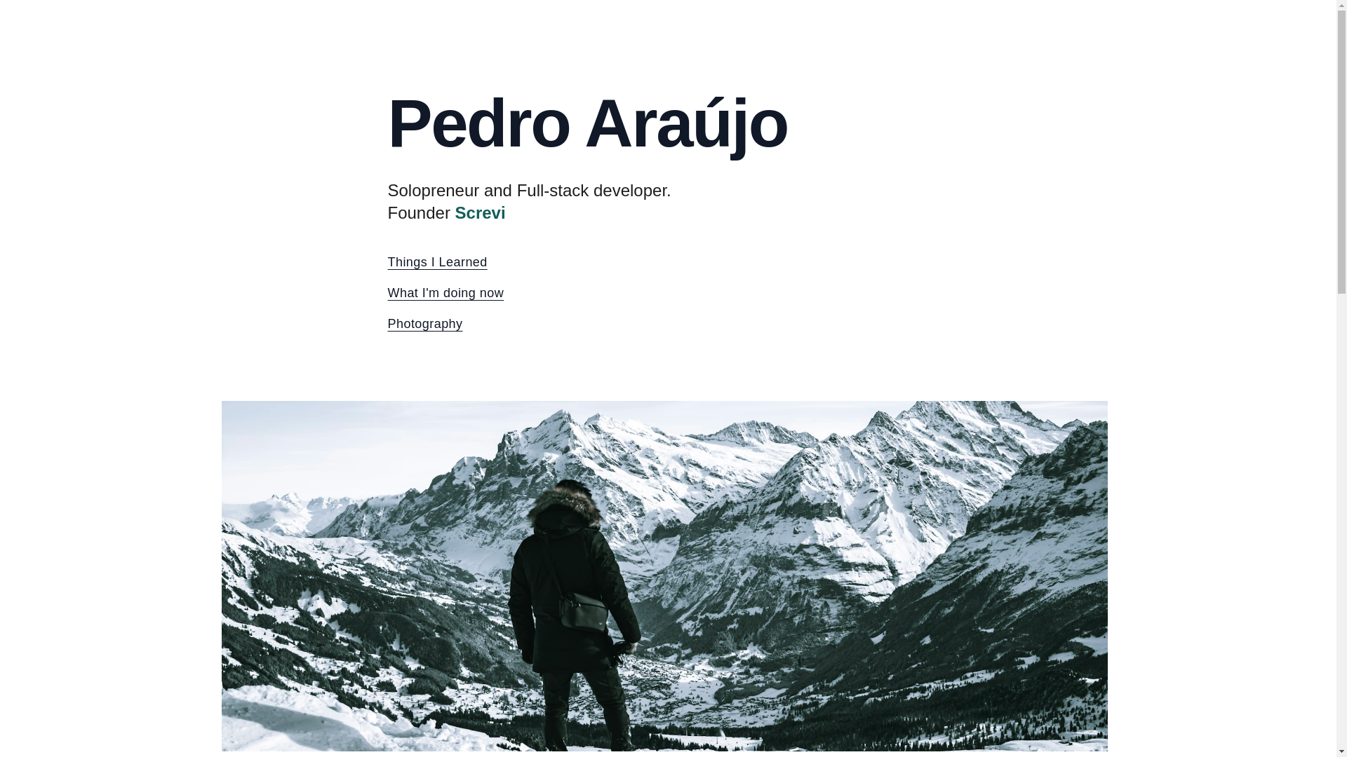 website screenshot of https://araujo.pages.dev/