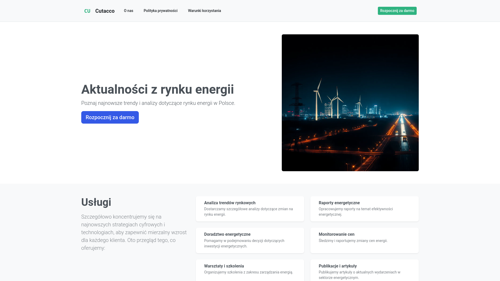website screenshot of https://cutacco.cfd/