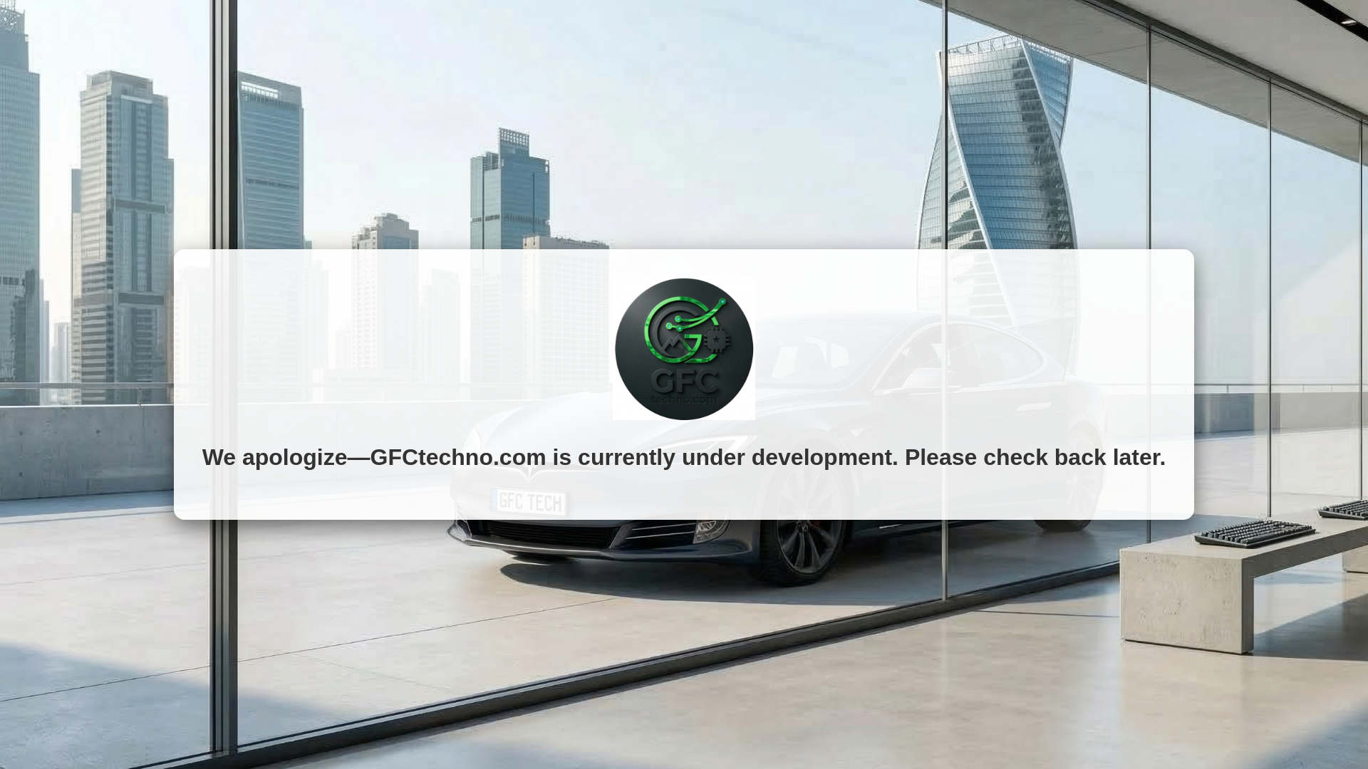 website screenshot of https://gfctechno.com/