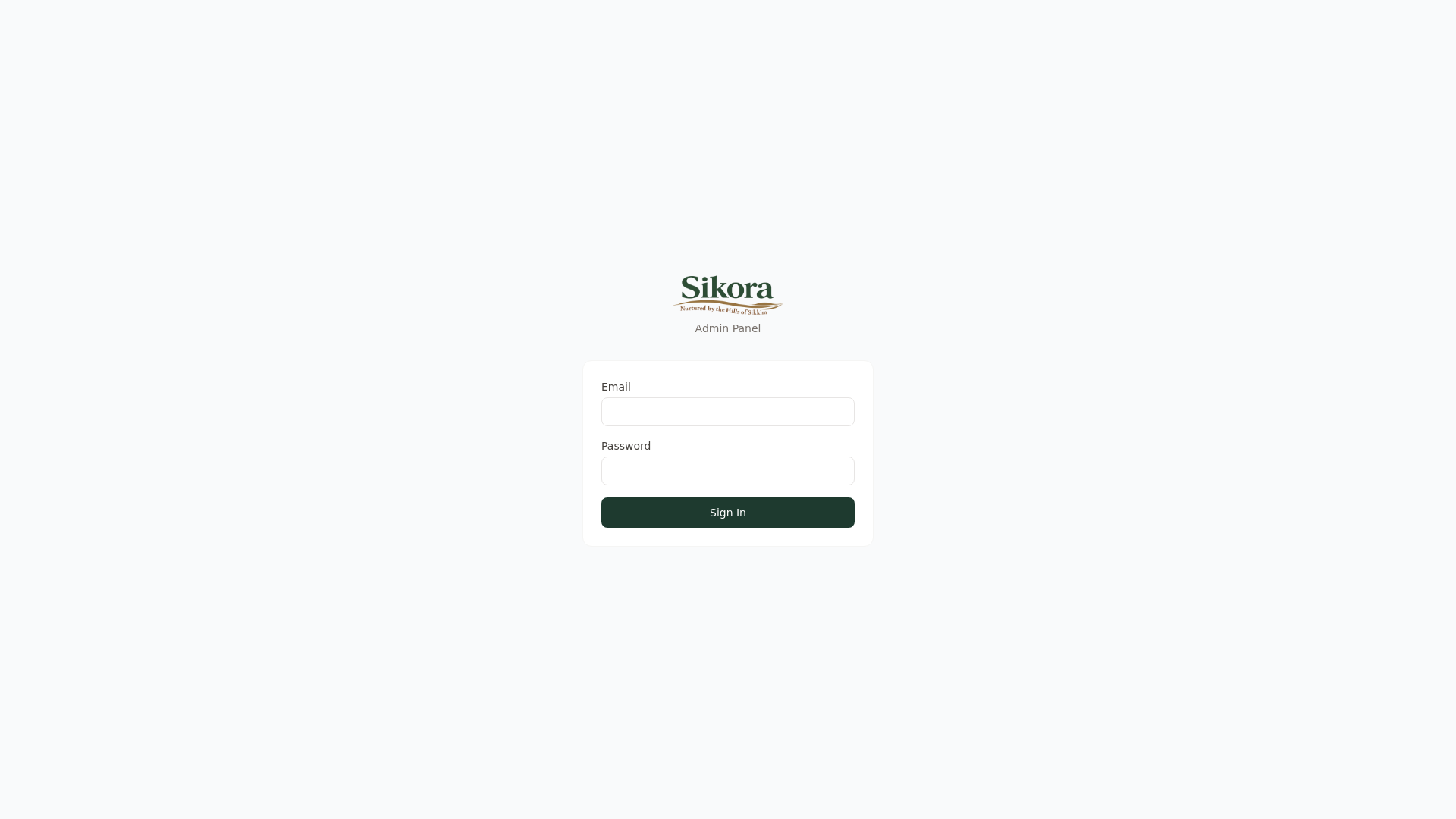 website screenshot of https://sikora-admin-dev.pages.dev/