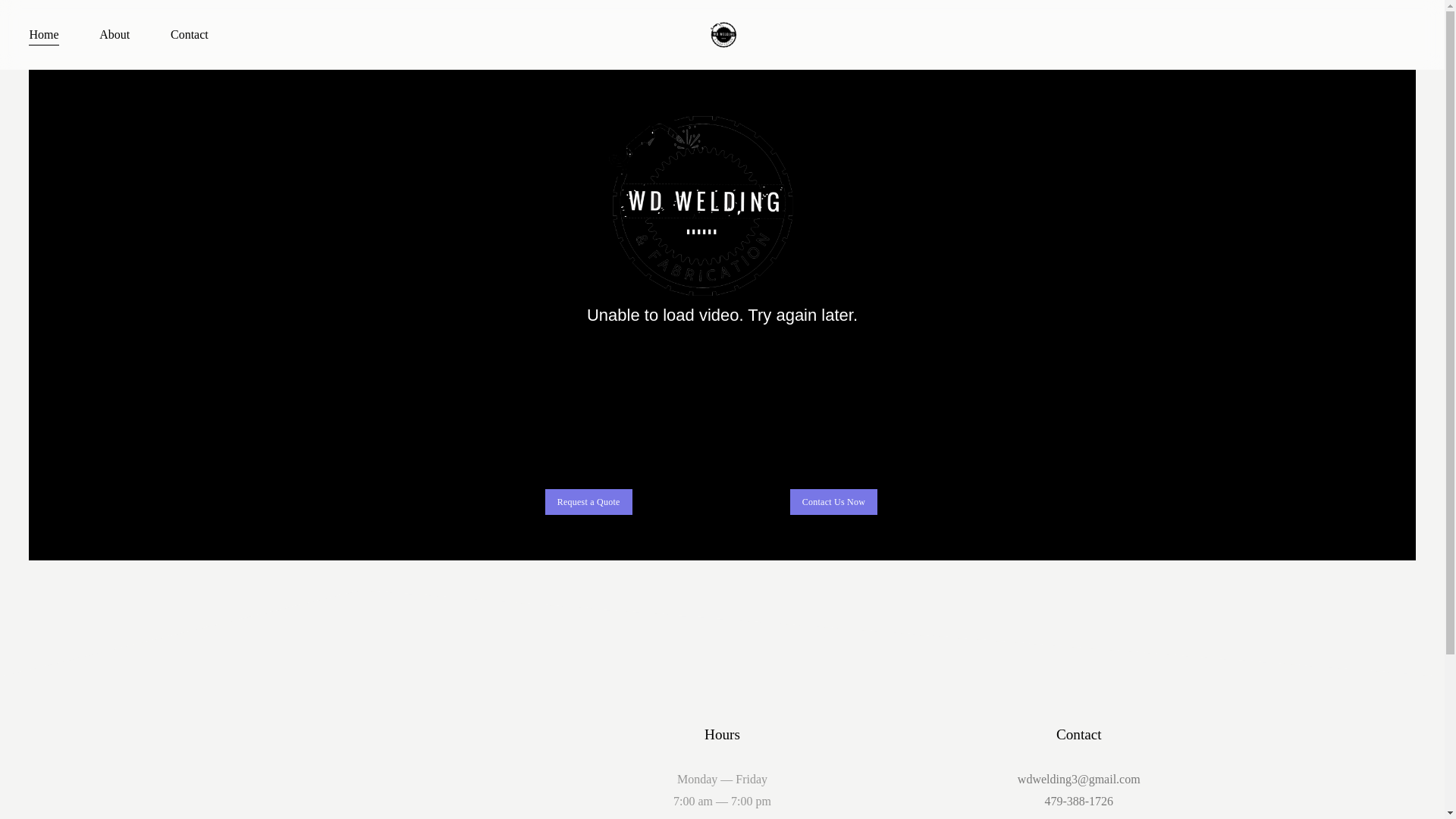 website screenshot of https://wdweldingfabrication.com/