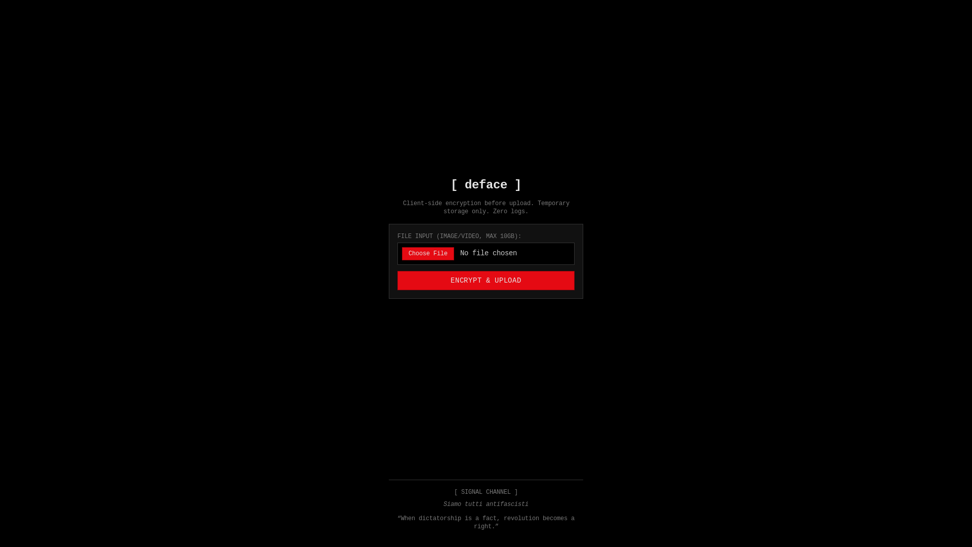 website screenshot of https://deface-frontend.pages.dev/