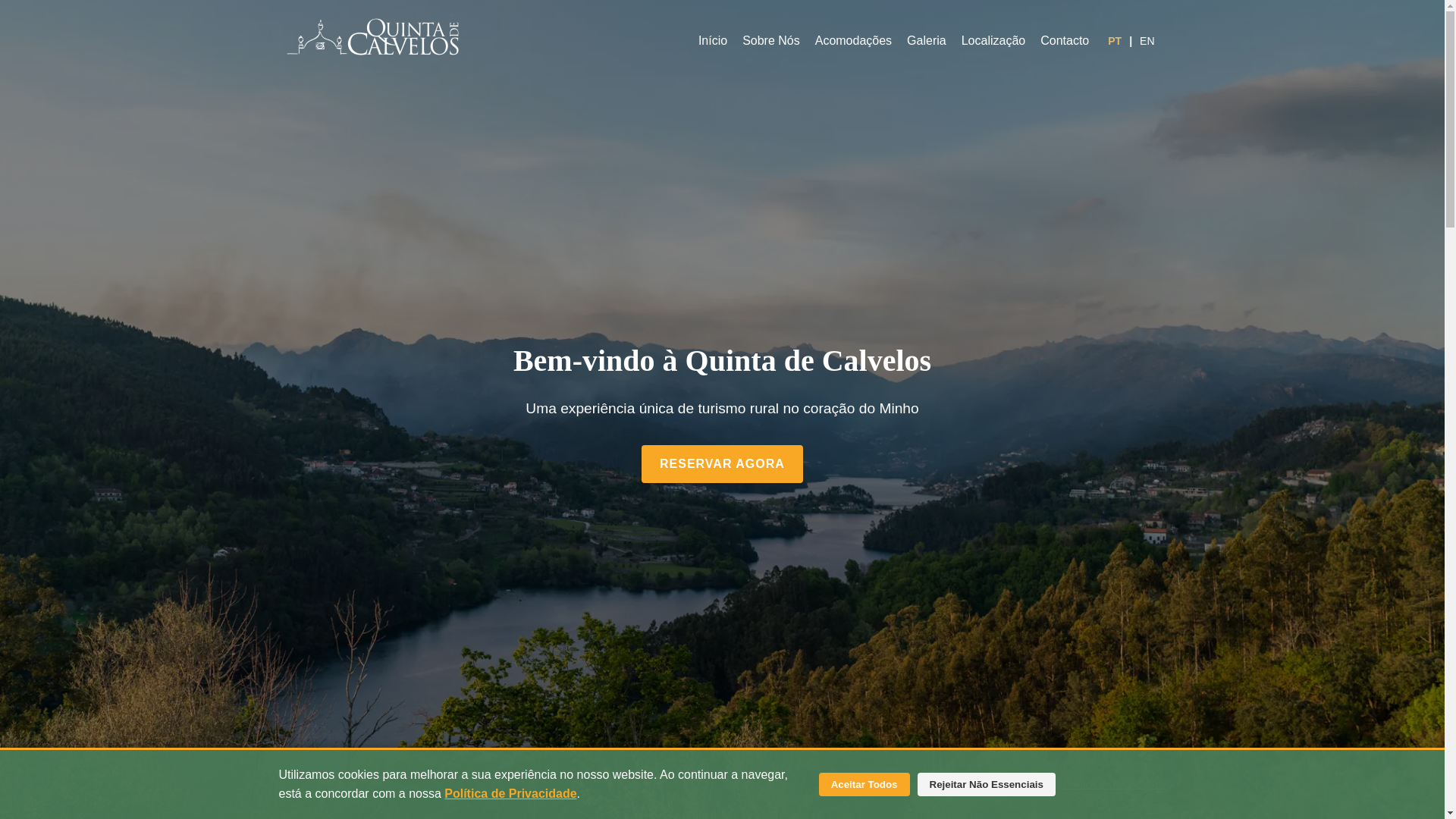 website screenshot of https://quintadecalvelos.pt/