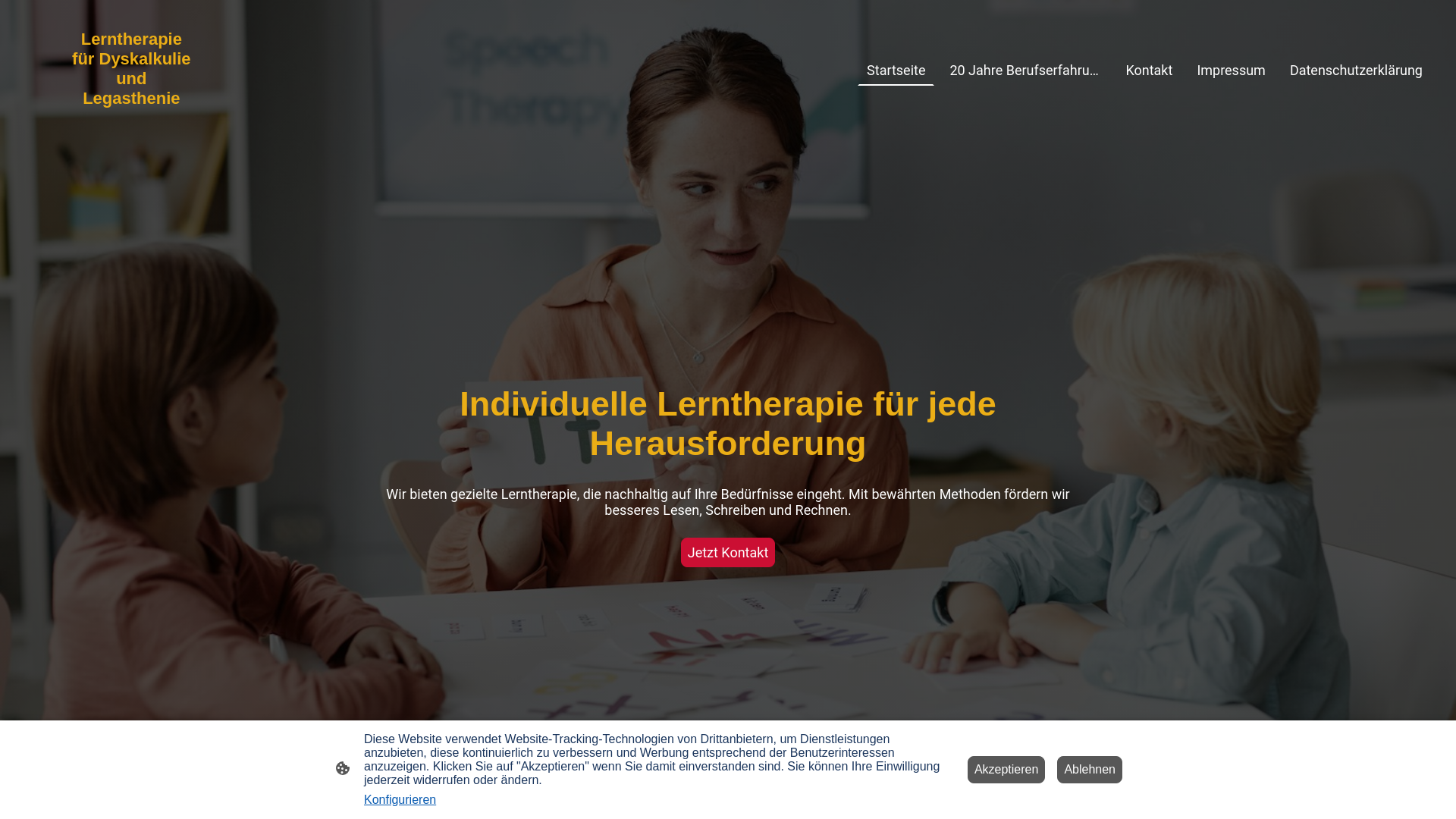 website screenshot of https://lerntherapie-aschwarz.de/