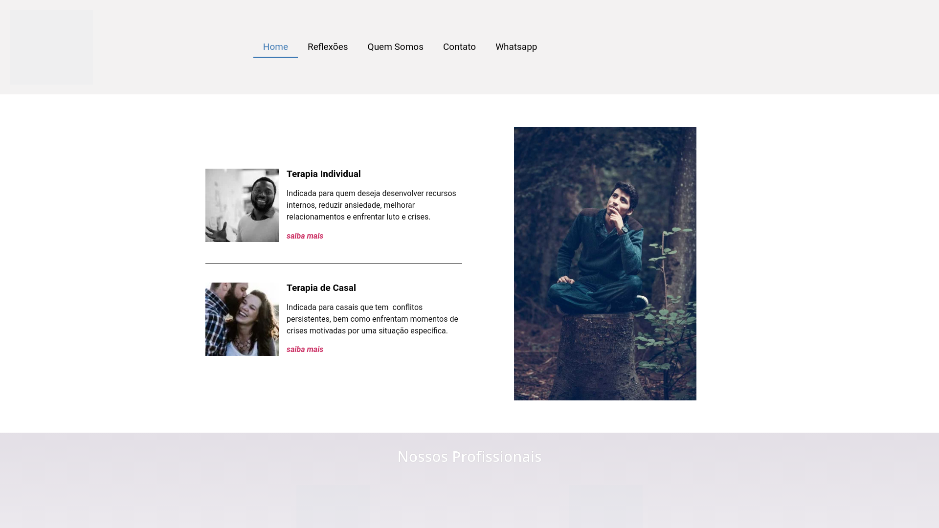 website screenshot of https://palavracesa.com.br