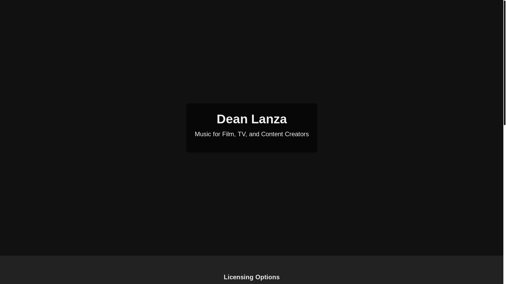 website screenshot of https://deanlanzalicensing.com/