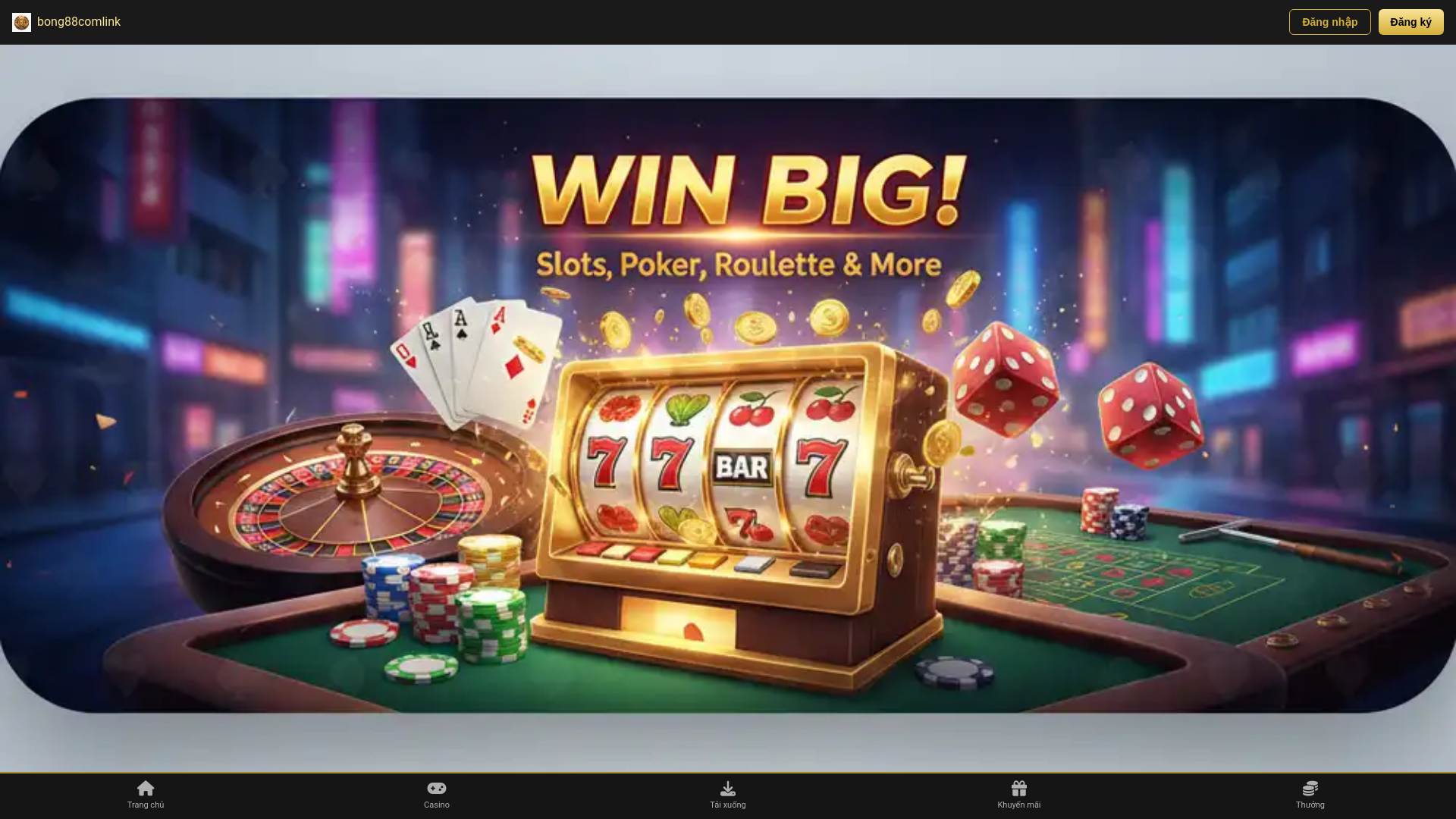 website screenshot of https://bong88comlink.org/