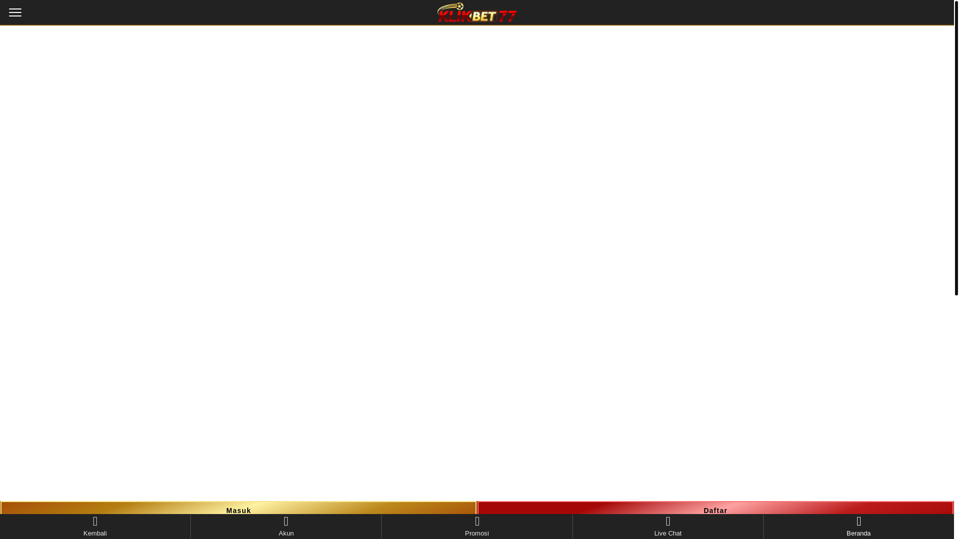 website screenshot of https://klikbet77-cuan.pages.dev/