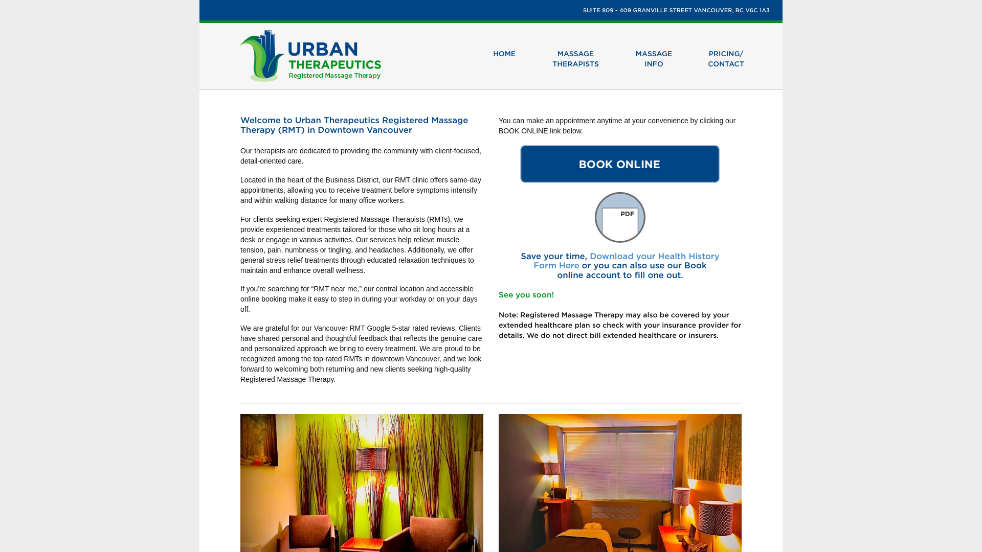 website screenshot of https://myofasciatherapists.com