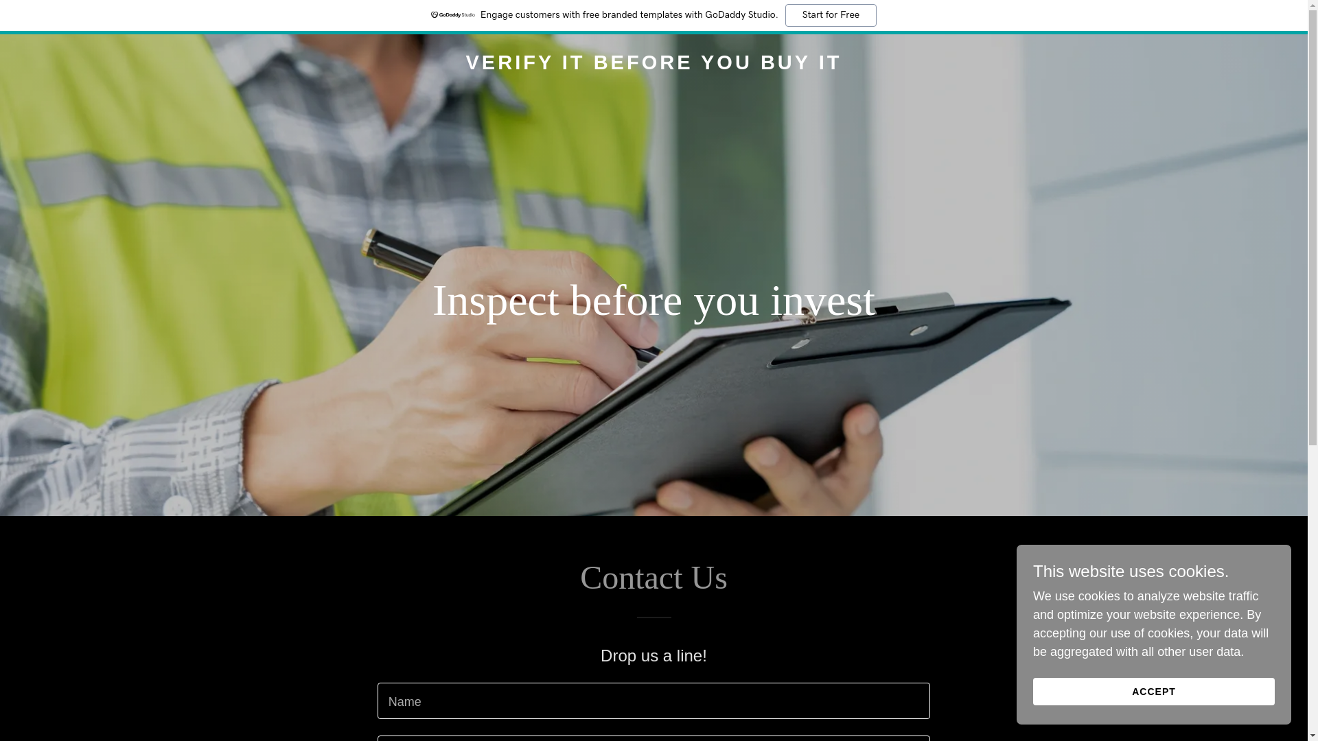 website screenshot of https://verifyitbeforeyoubuyit.com/