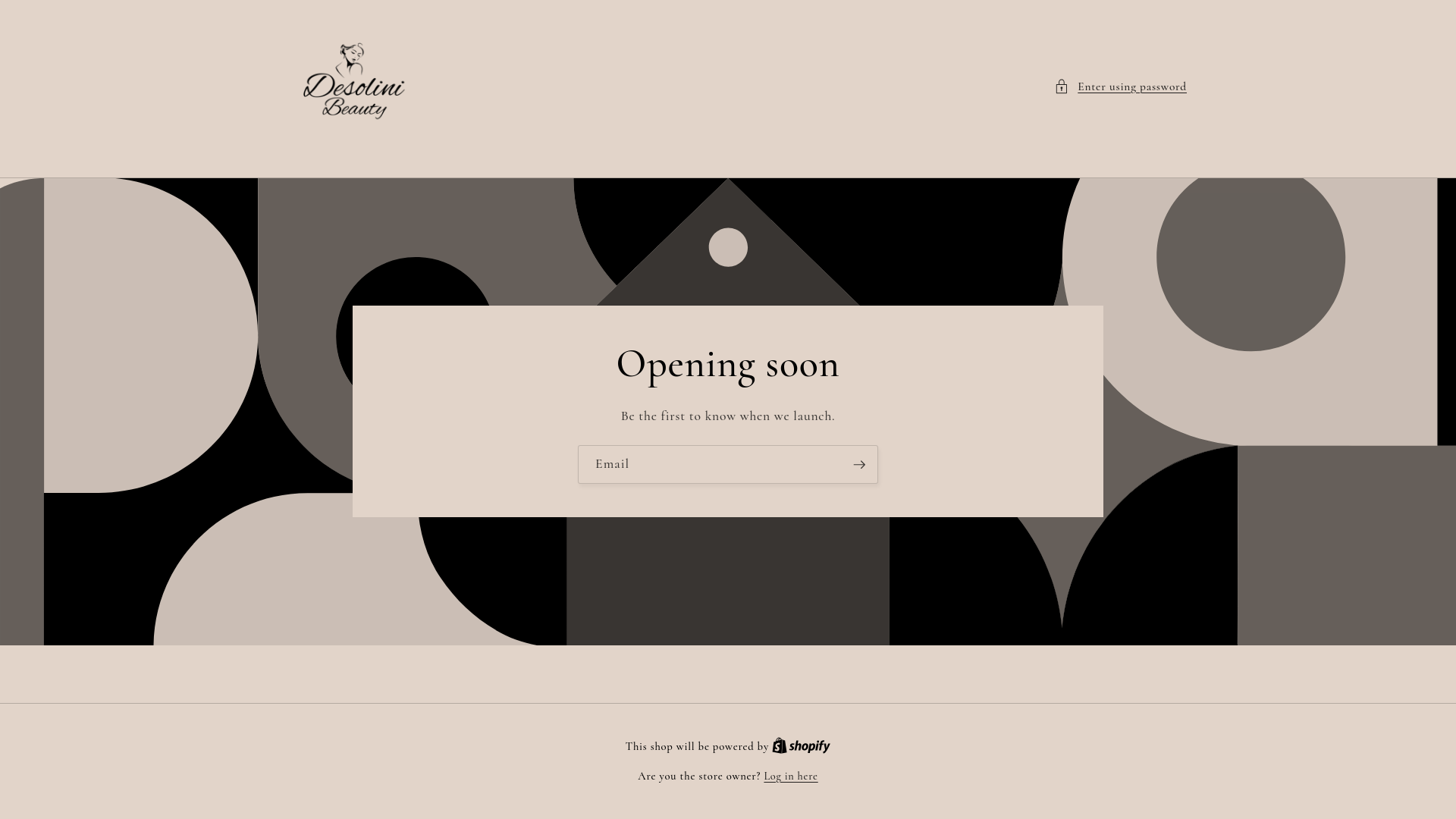 website screenshot of https://desolinibeauty.com/