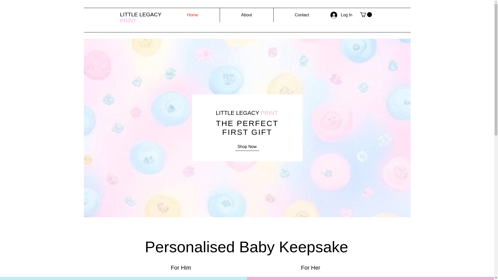 website screenshot of https://littlelegacyprint.co.uk/