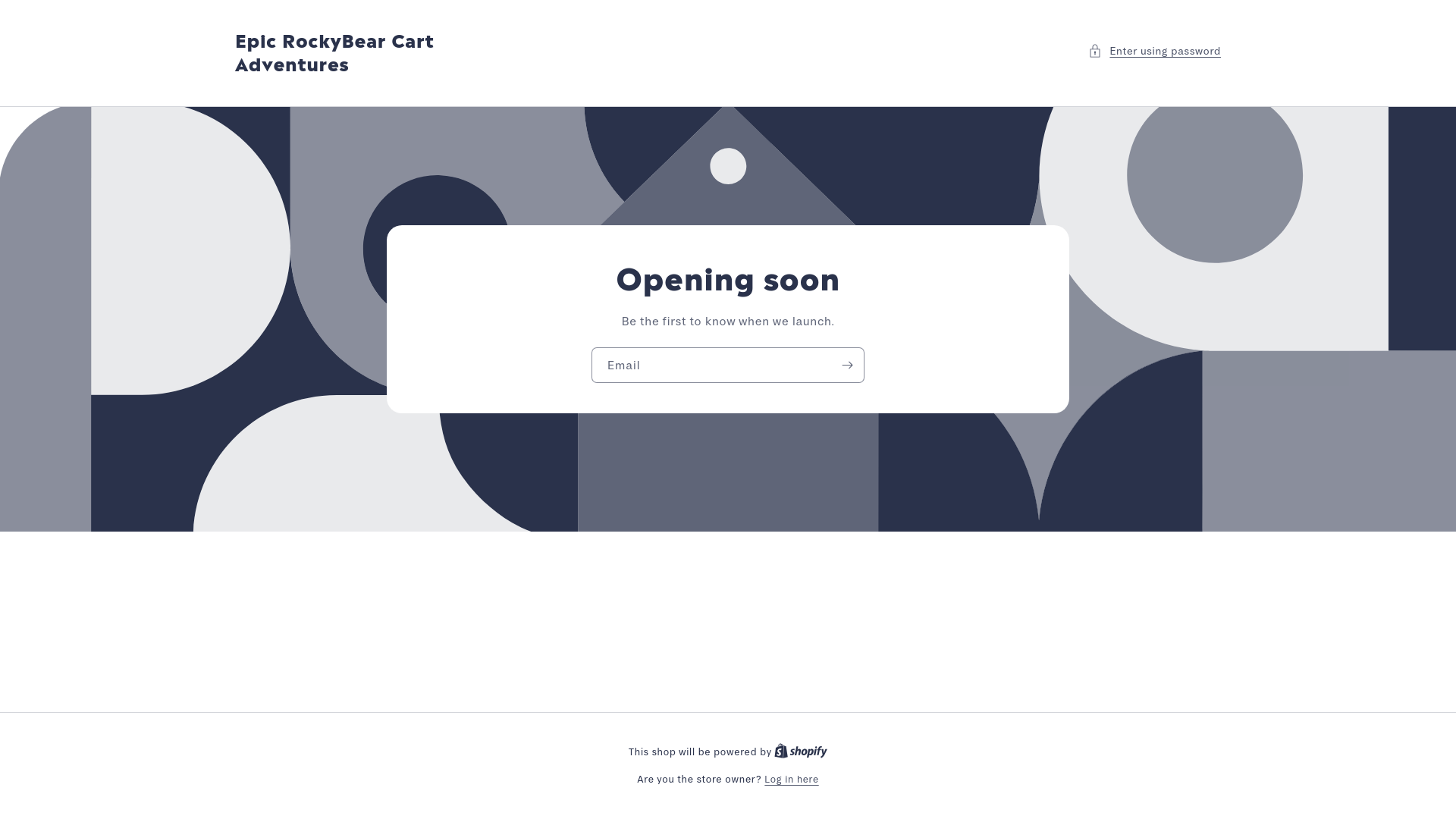 website screenshot of https://epicrockybear.com/
