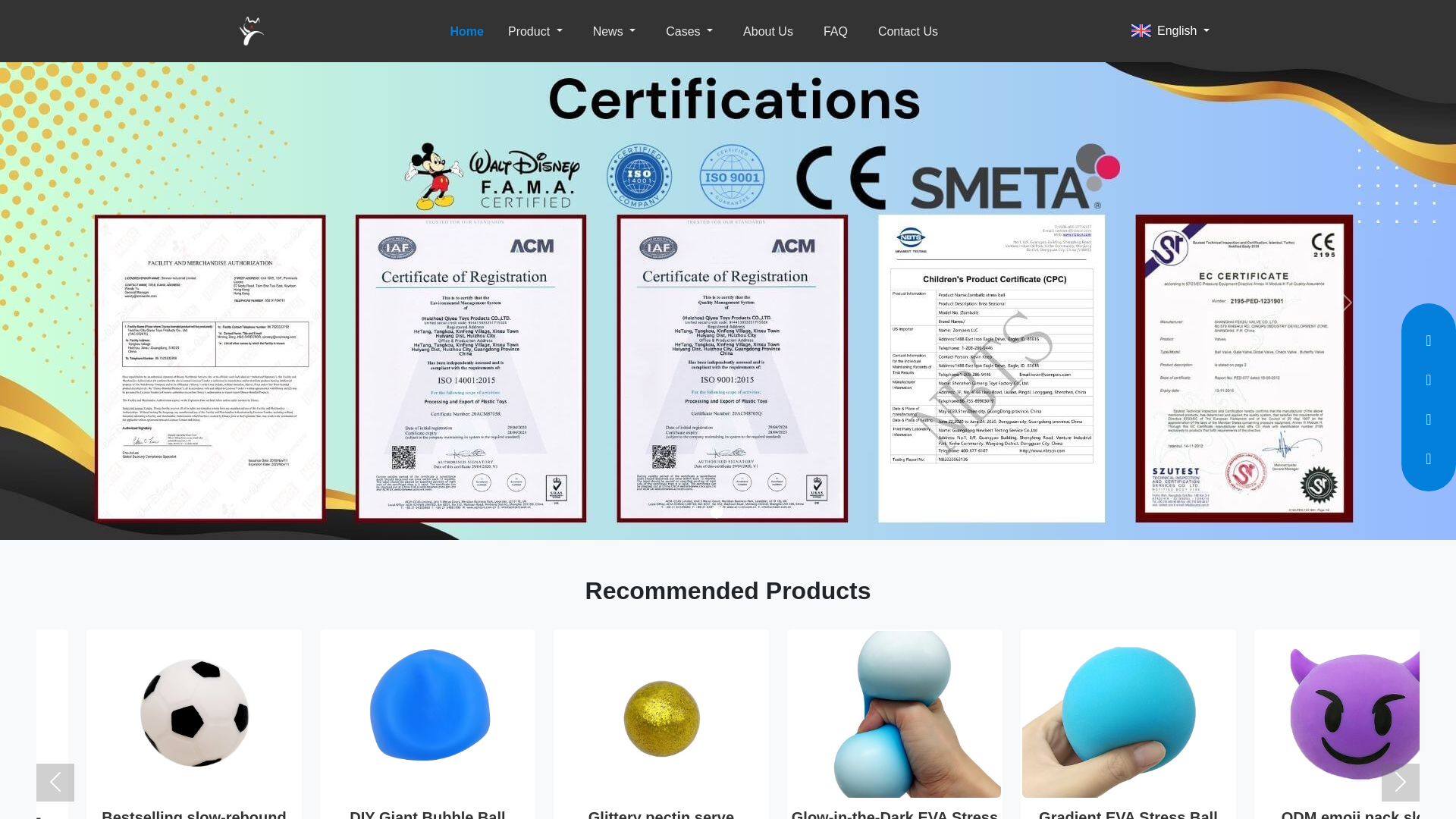 website screenshot of https://yikaisquishy.com/
