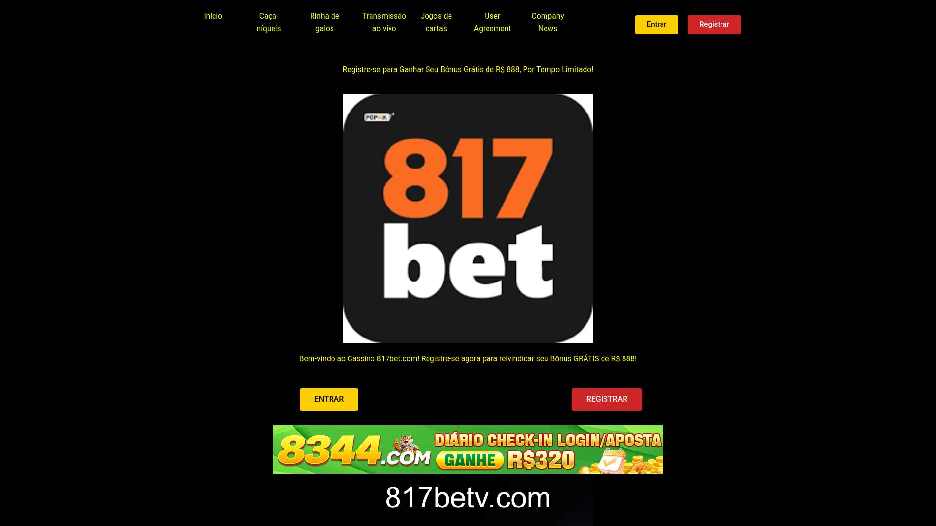 website screenshot of https://817betv.com