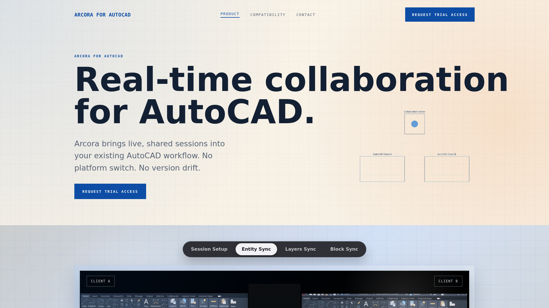 website screenshot of https://arcora-site.pages.dev/