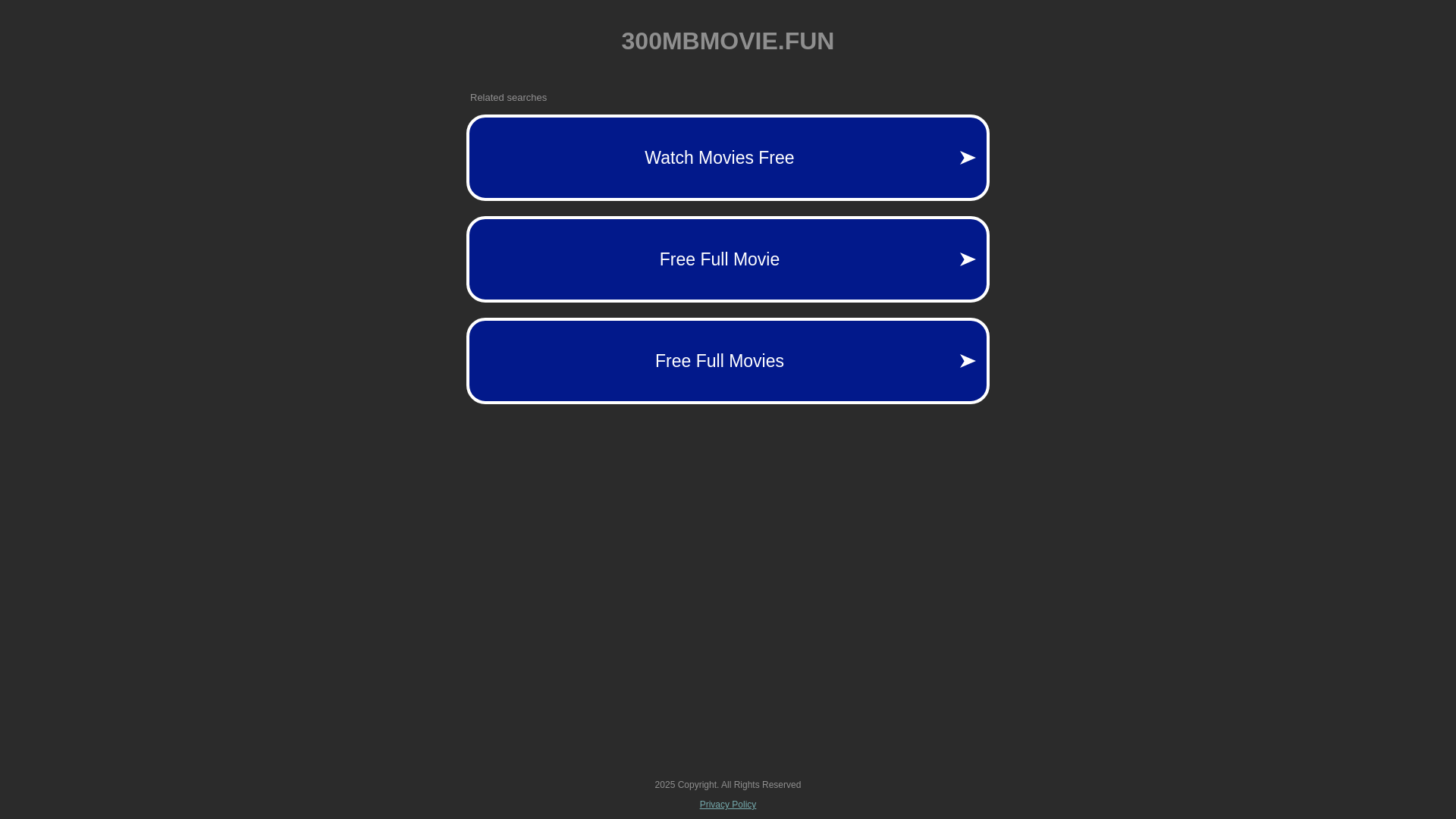 website screenshot of https://300mbmovie.fun/