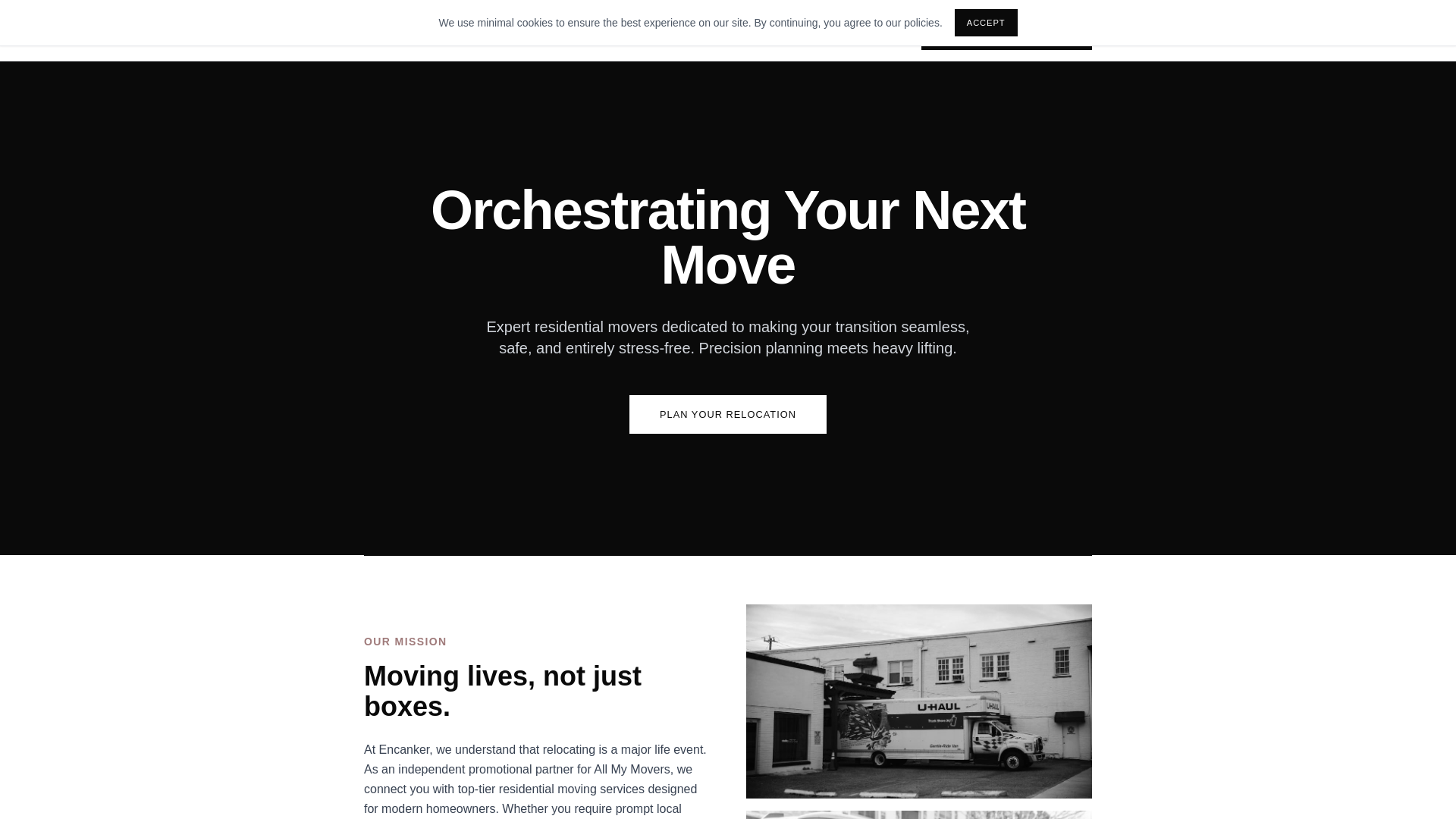 website screenshot of https://encankercloud.digital