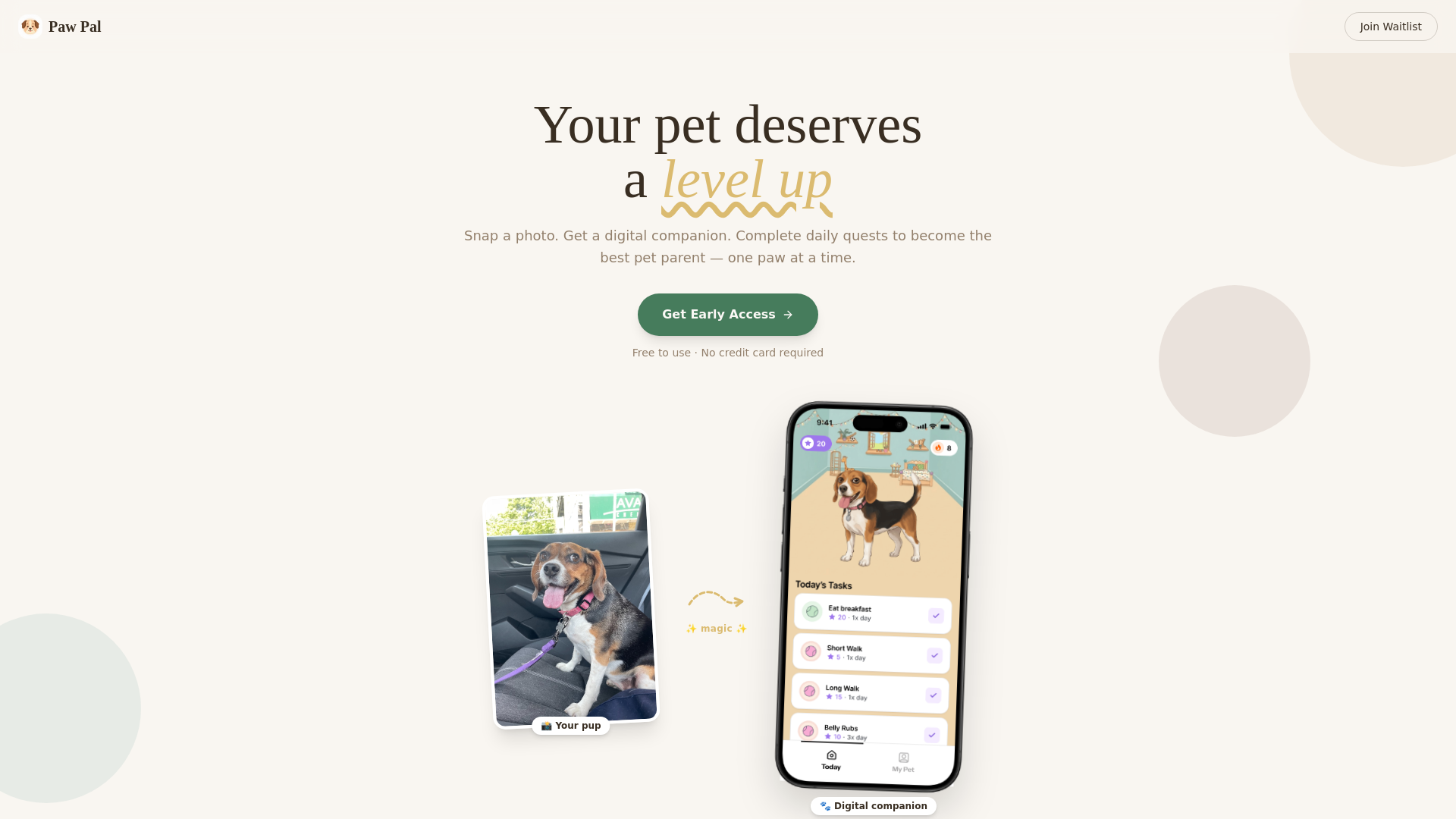 website screenshot of https://pawpalapp.pages.dev/