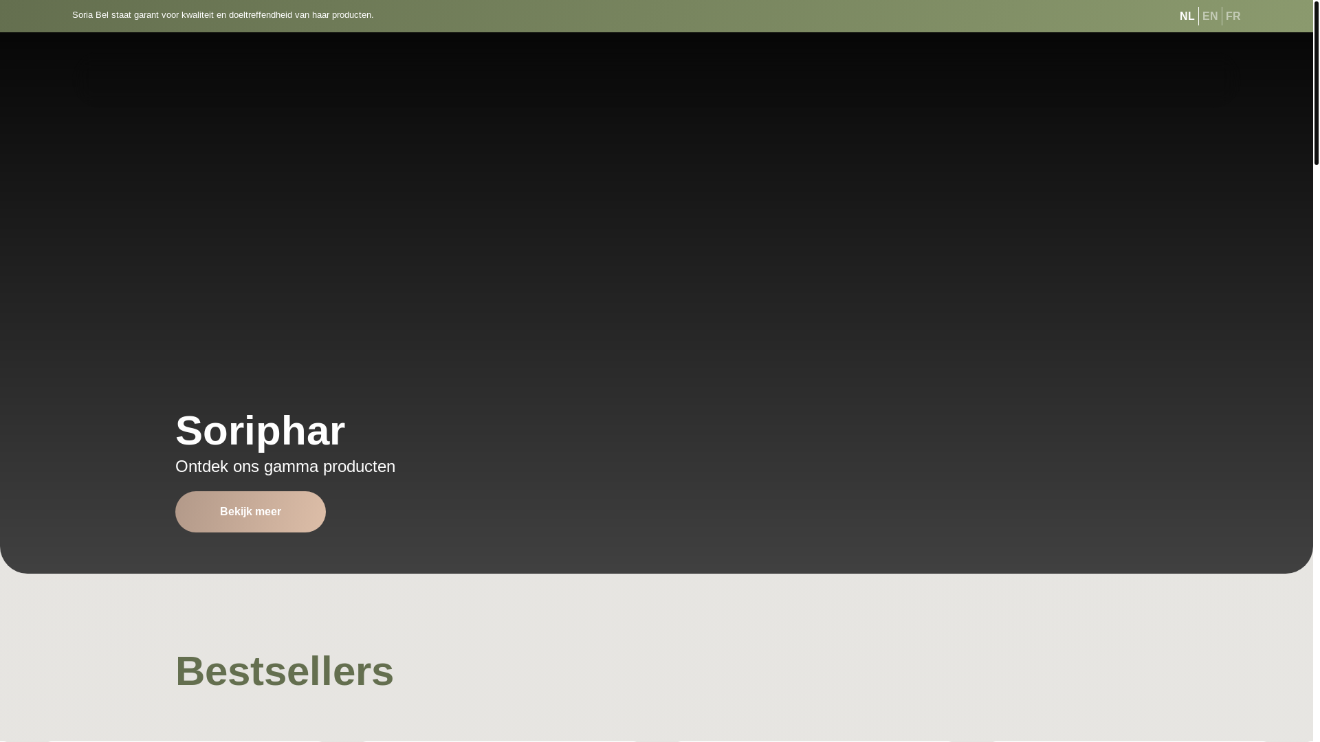 website screenshot of https://soriphar.nl/