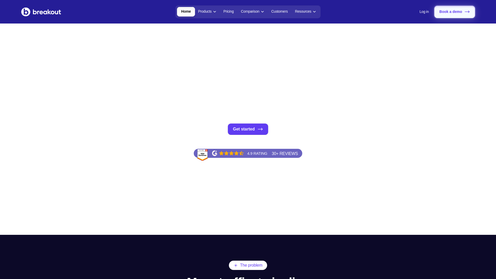 website screenshot of https://findbreakout.com/