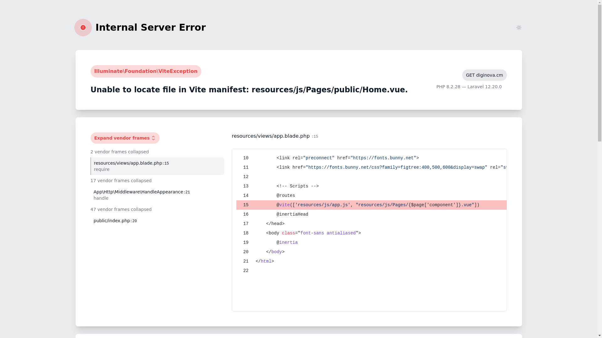 website screenshot of https://diginova.cm/