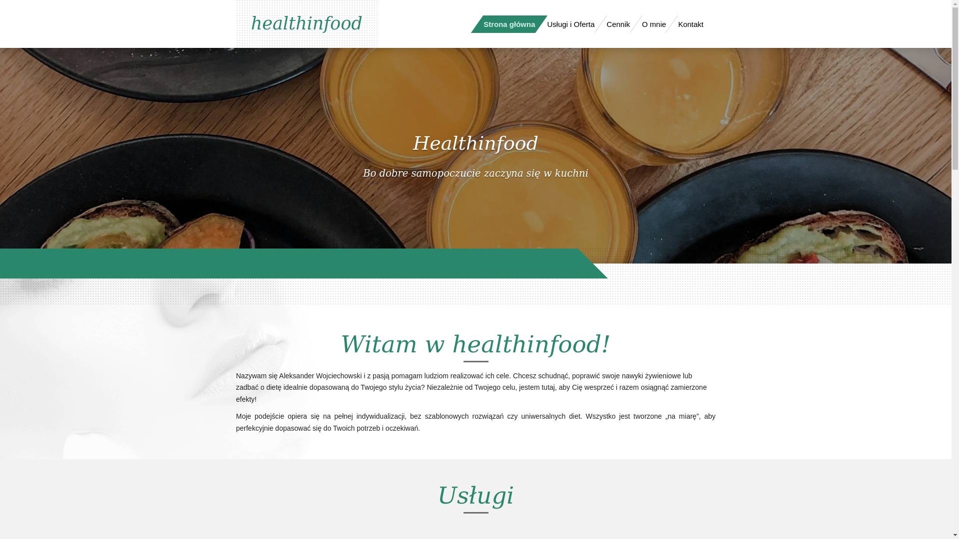 website screenshot of https://healthinfood-aw.pl/
