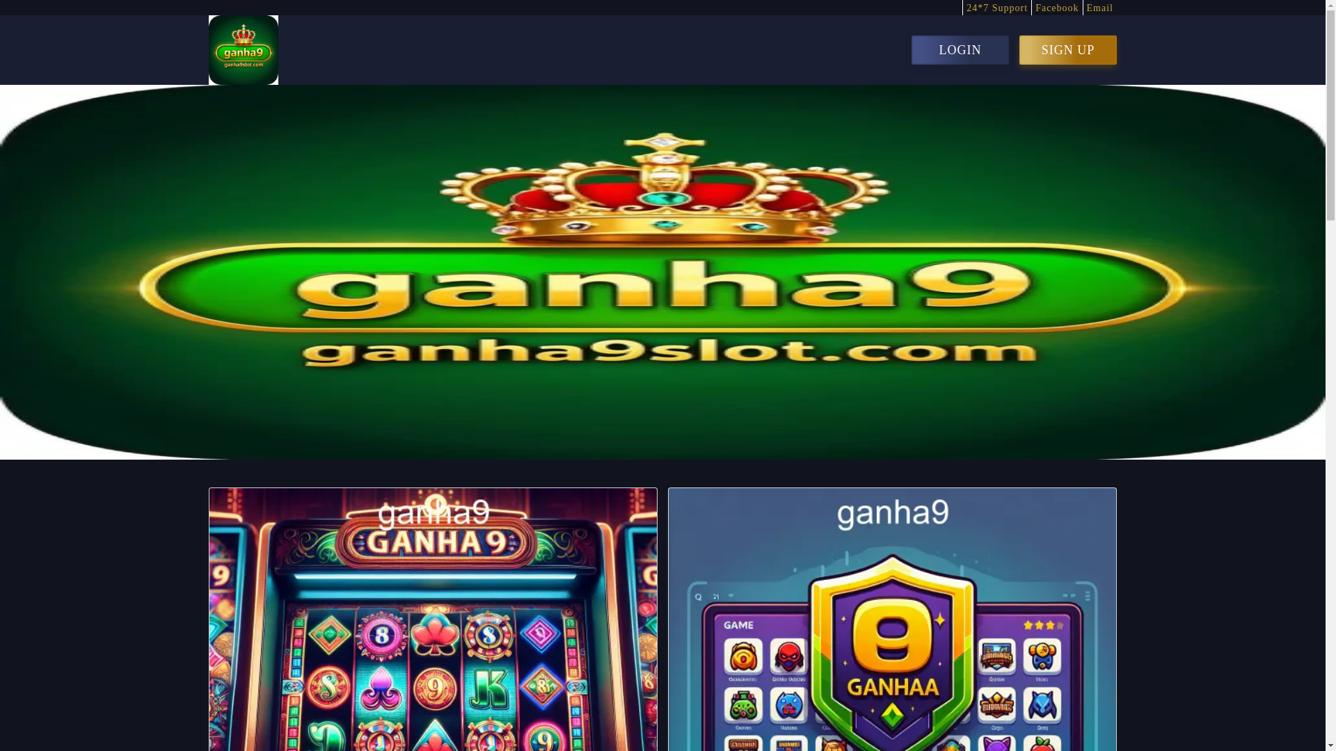 website screenshot of https://ganha9slot.com/