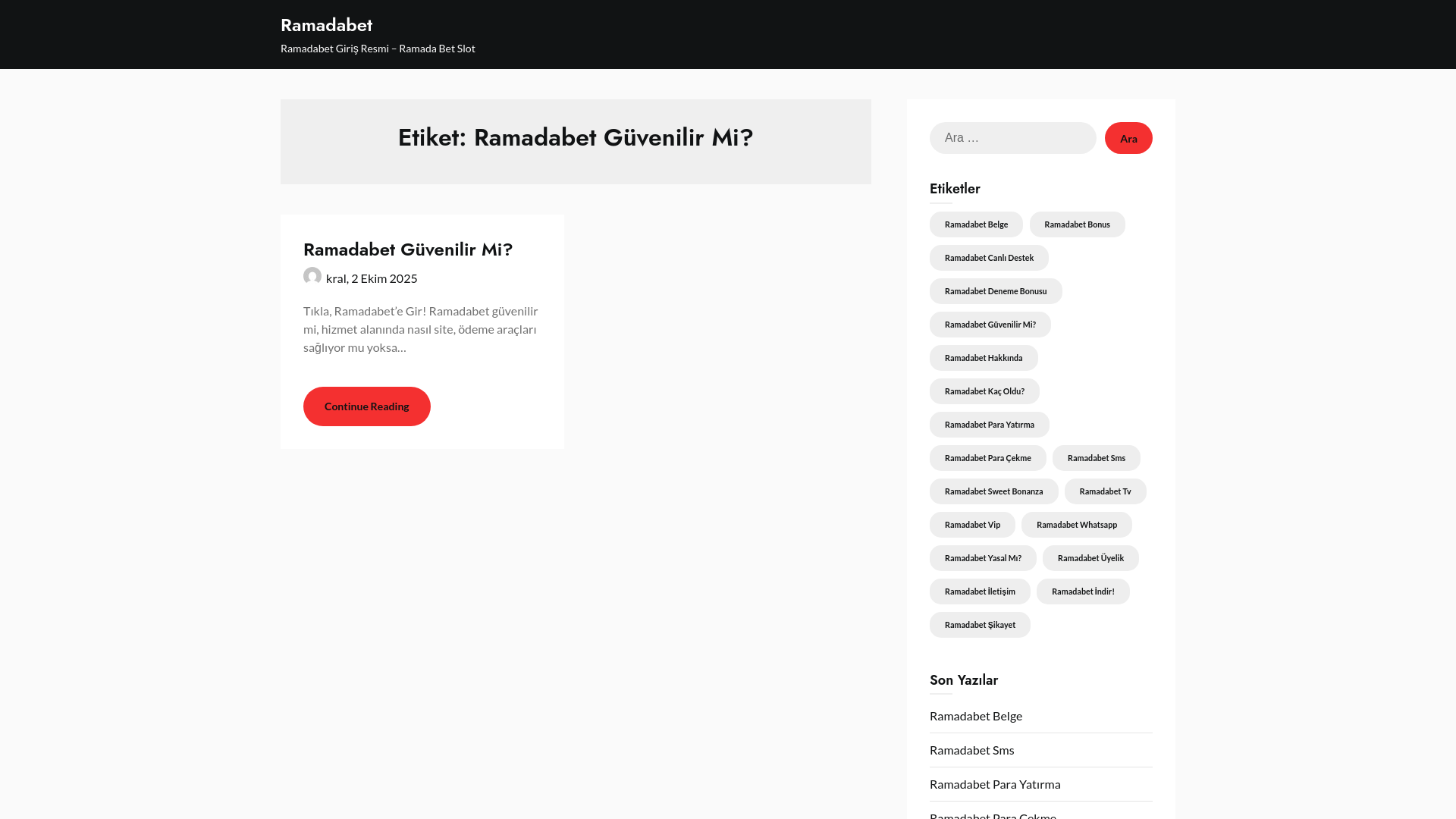 website screenshot of https://ramadabete.com/tag/ramadabet-guvenilir-mi/