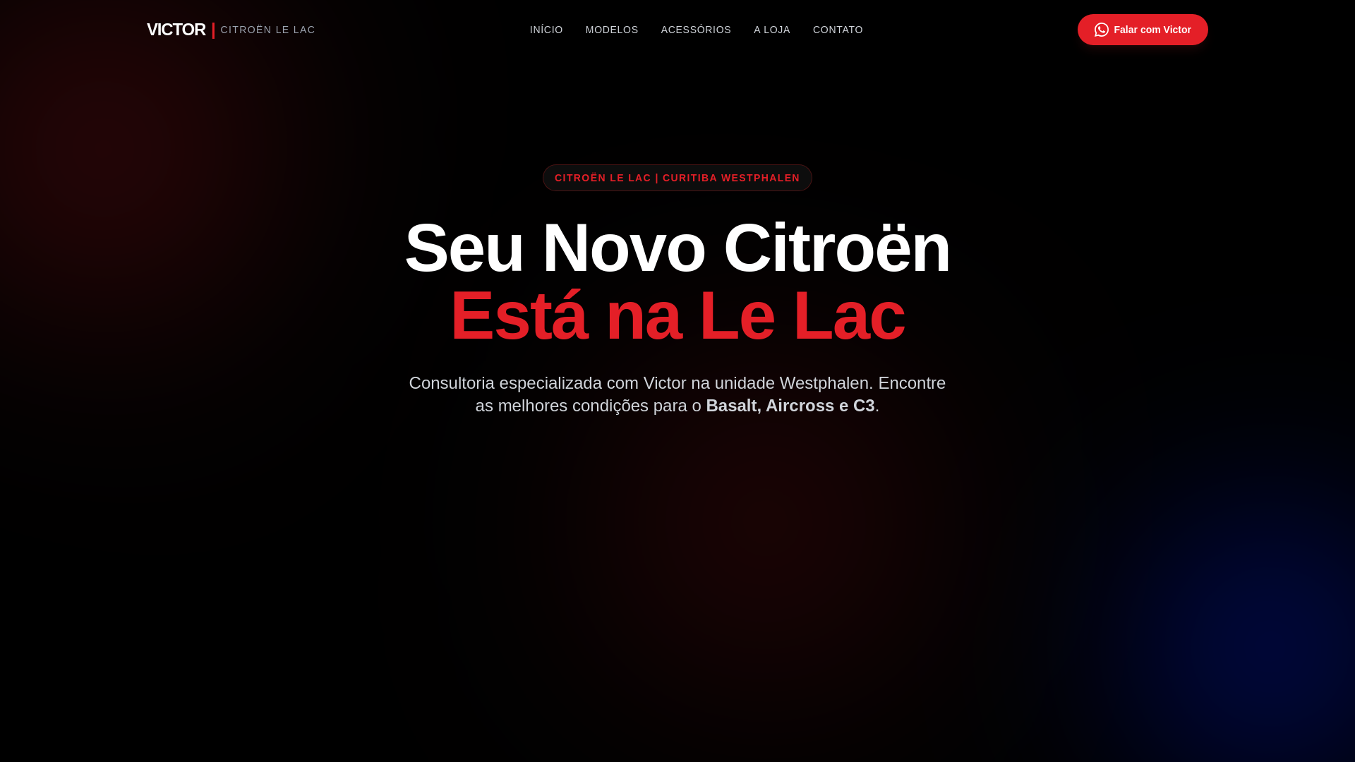 website screenshot of https://victorpaddock.com.br/