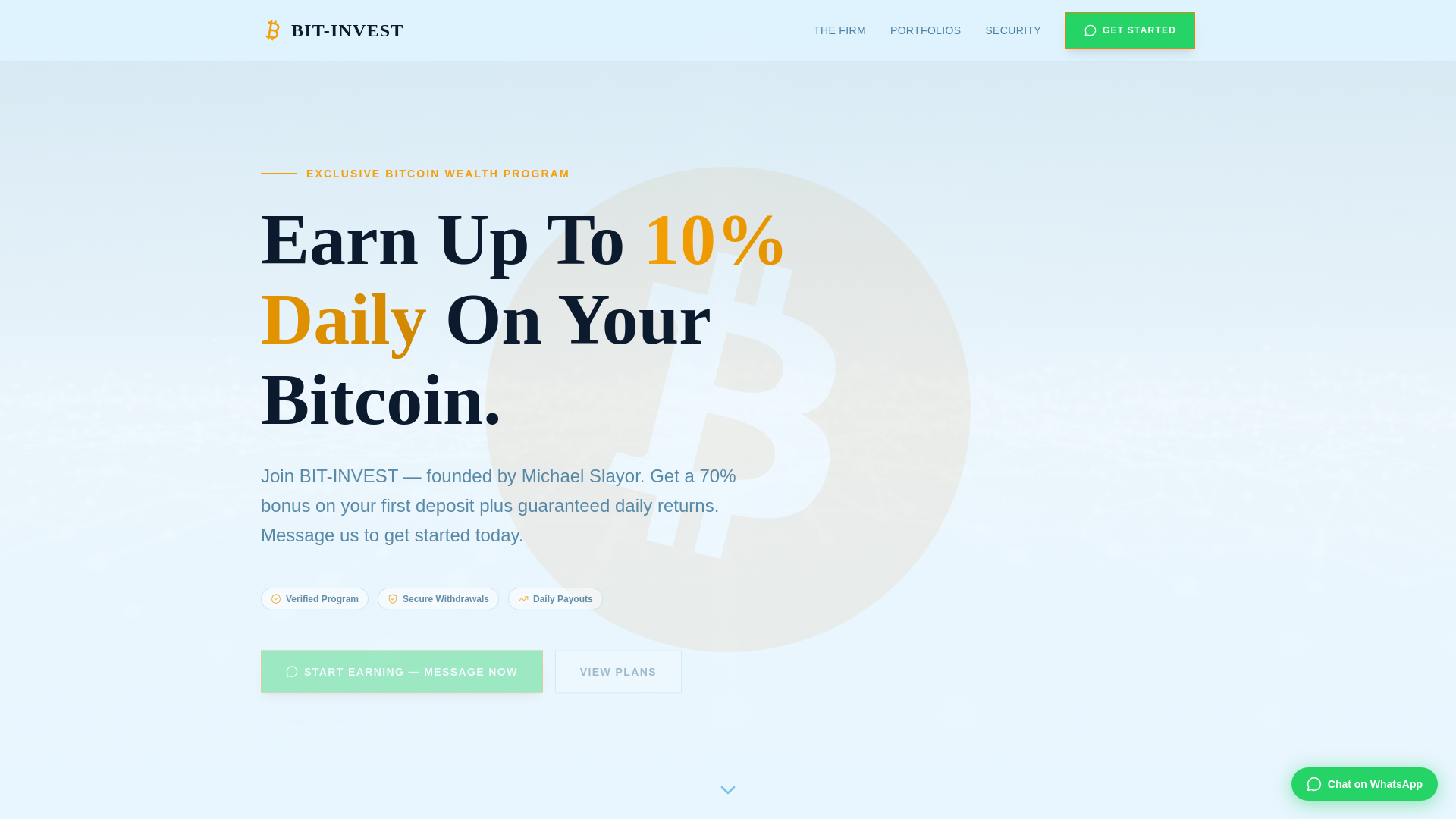 website screenshot of https://biticoininvest.com/