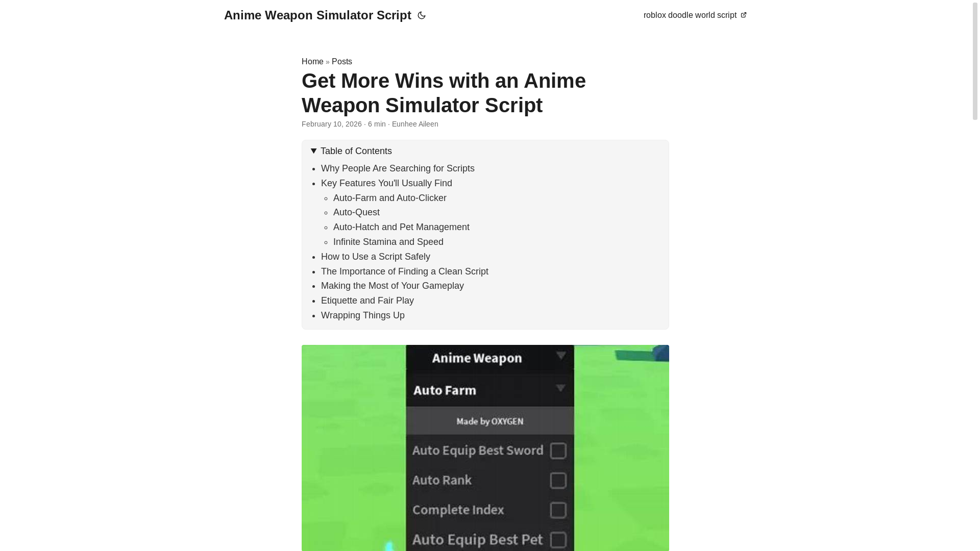website screenshot of https://anime-weapon-simulator-script.pages.dev/