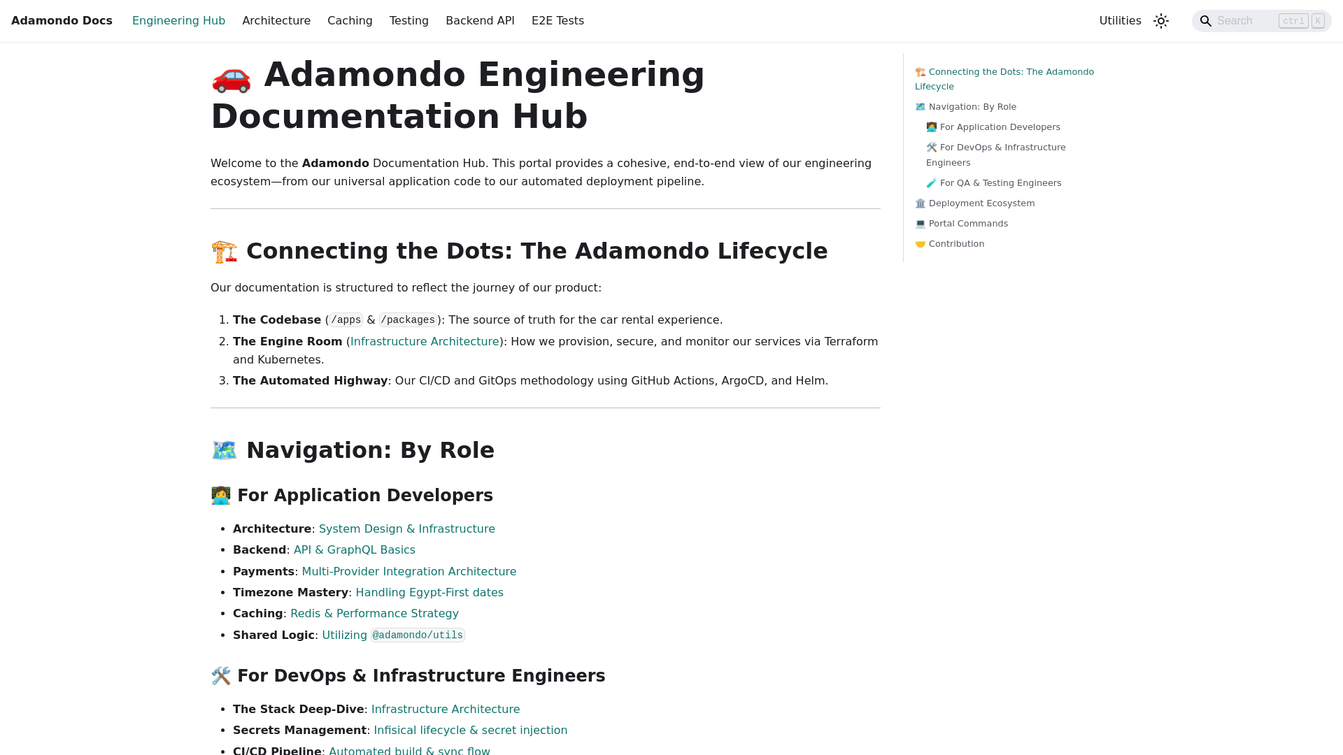 website screenshot of https://docs-main.pages.dev/