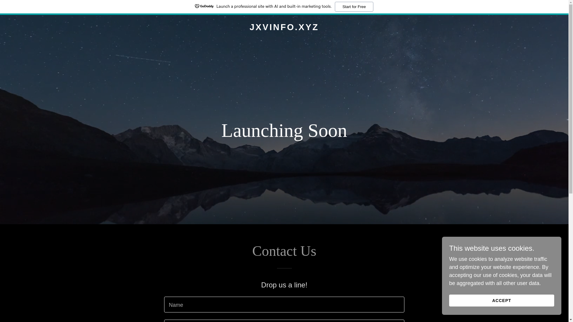 website screenshot of https://jxvinfo.xyz/