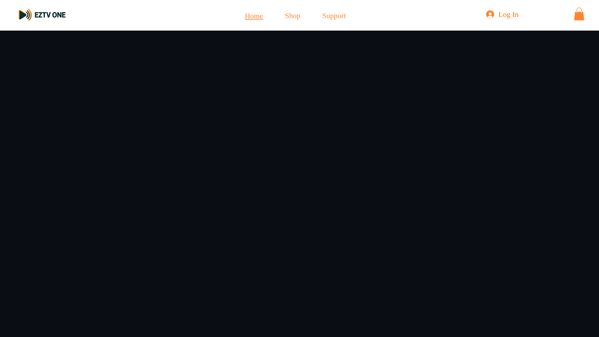 website screenshot of https://eztvone.com