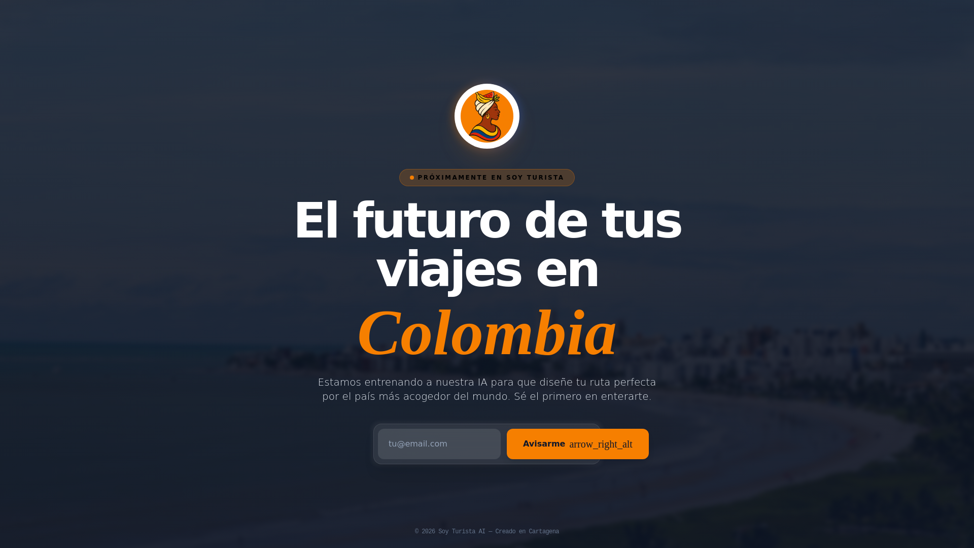 website screenshot of https://soyturista.co