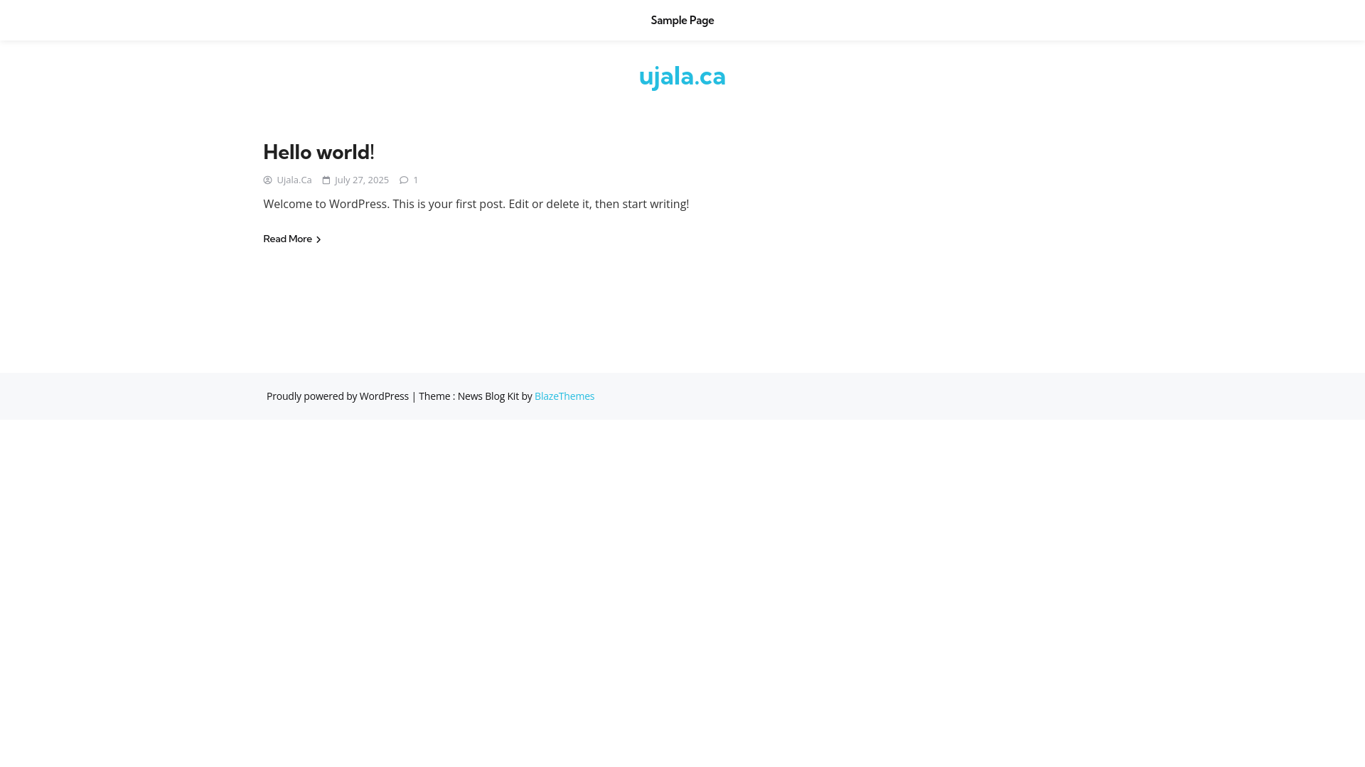 website screenshot of https://ujala.ca/