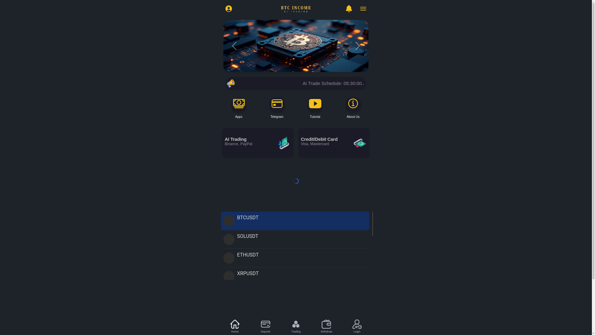 website screenshot of https://btcincome.co.uk/