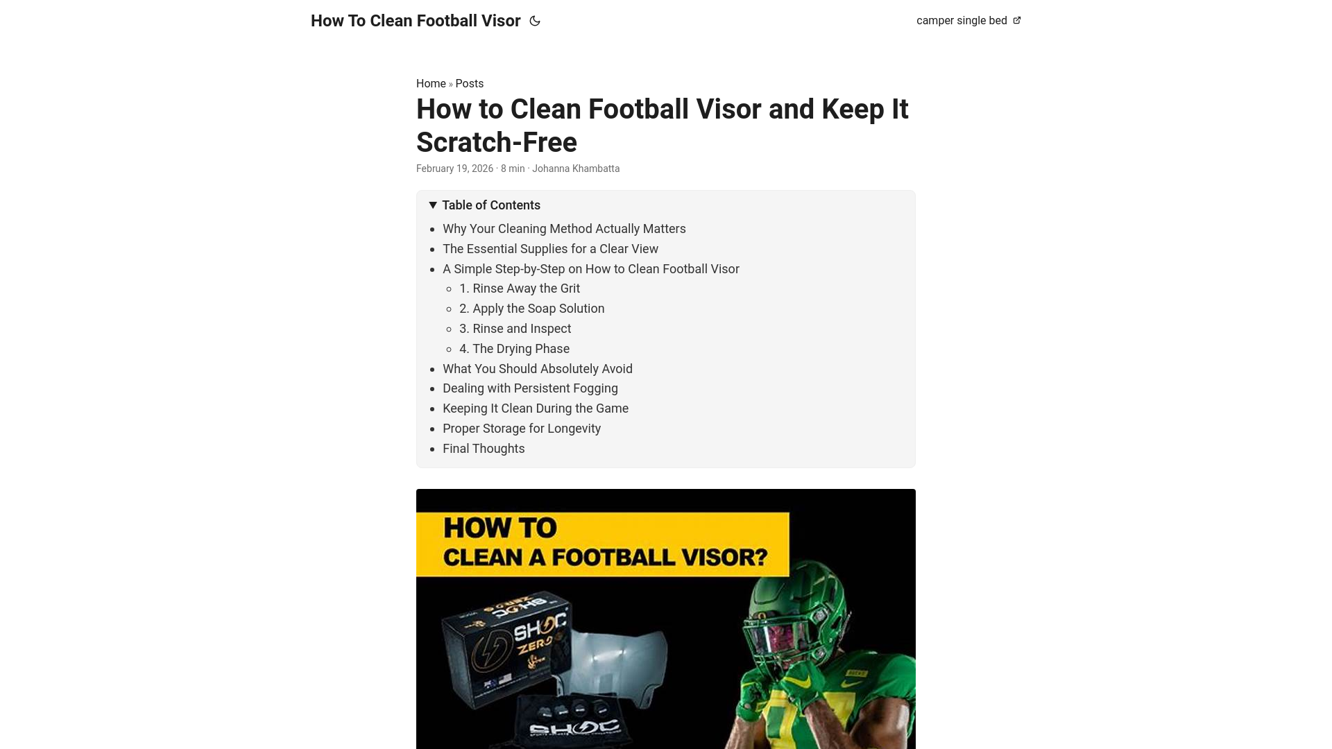 website screenshot of https://how-to-clean-football-visor.pages.dev/